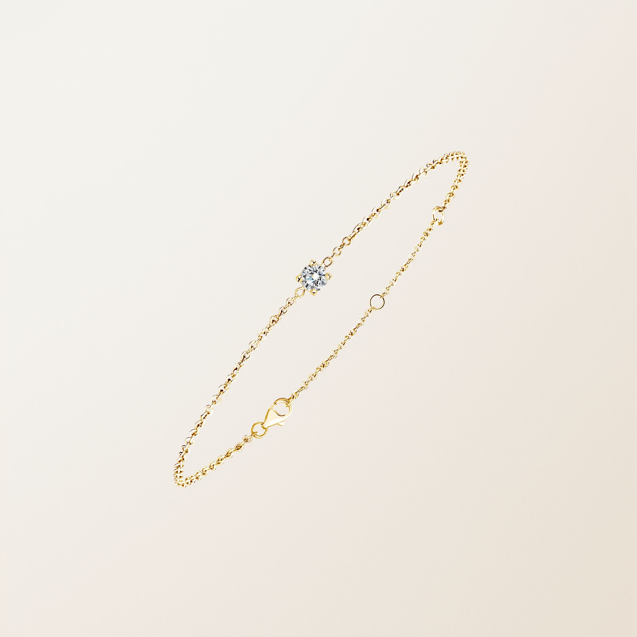 Bracelet Or jaune 18 cts Diamant Lady