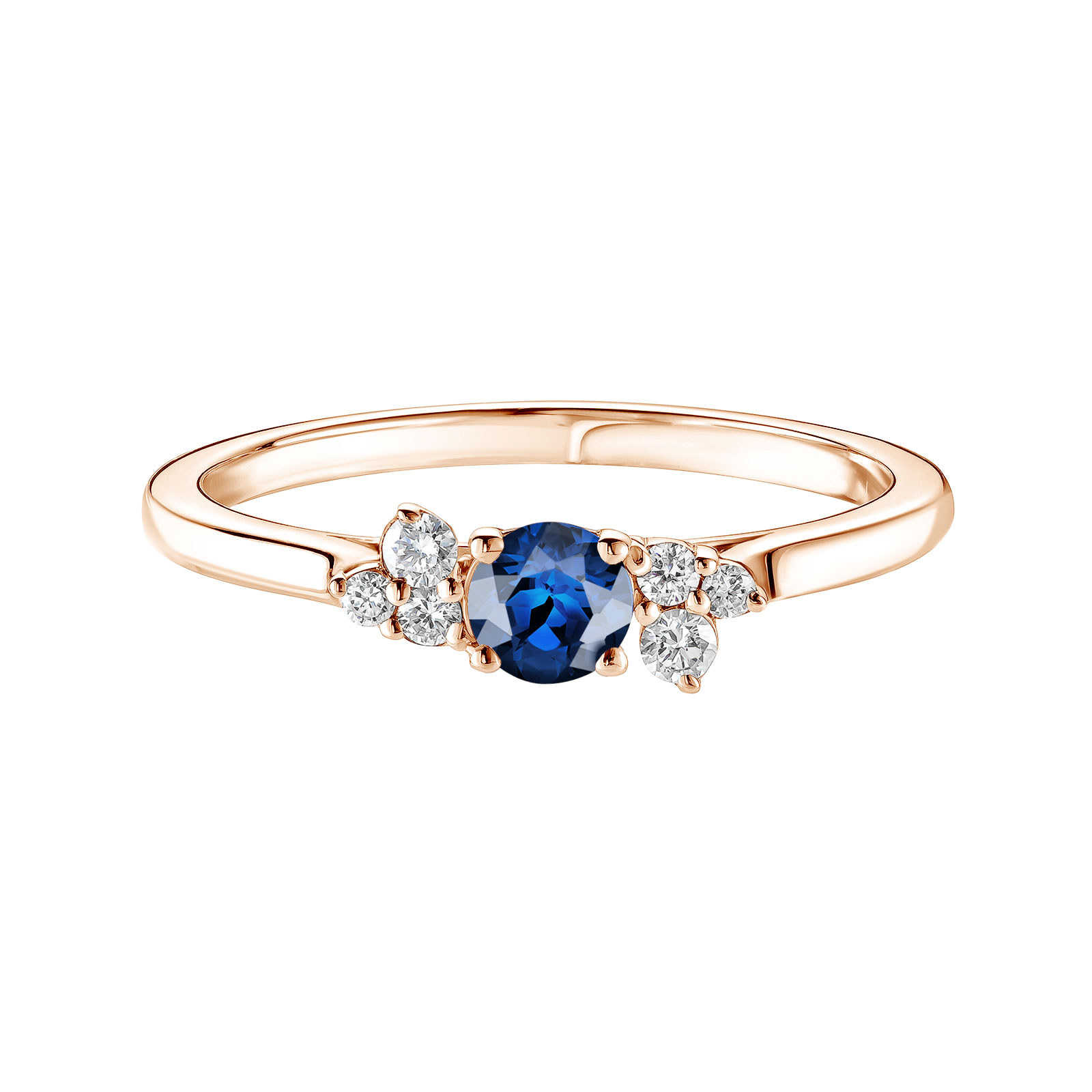 Bague Or rose Saphir et diamants Baby EverBloom 1