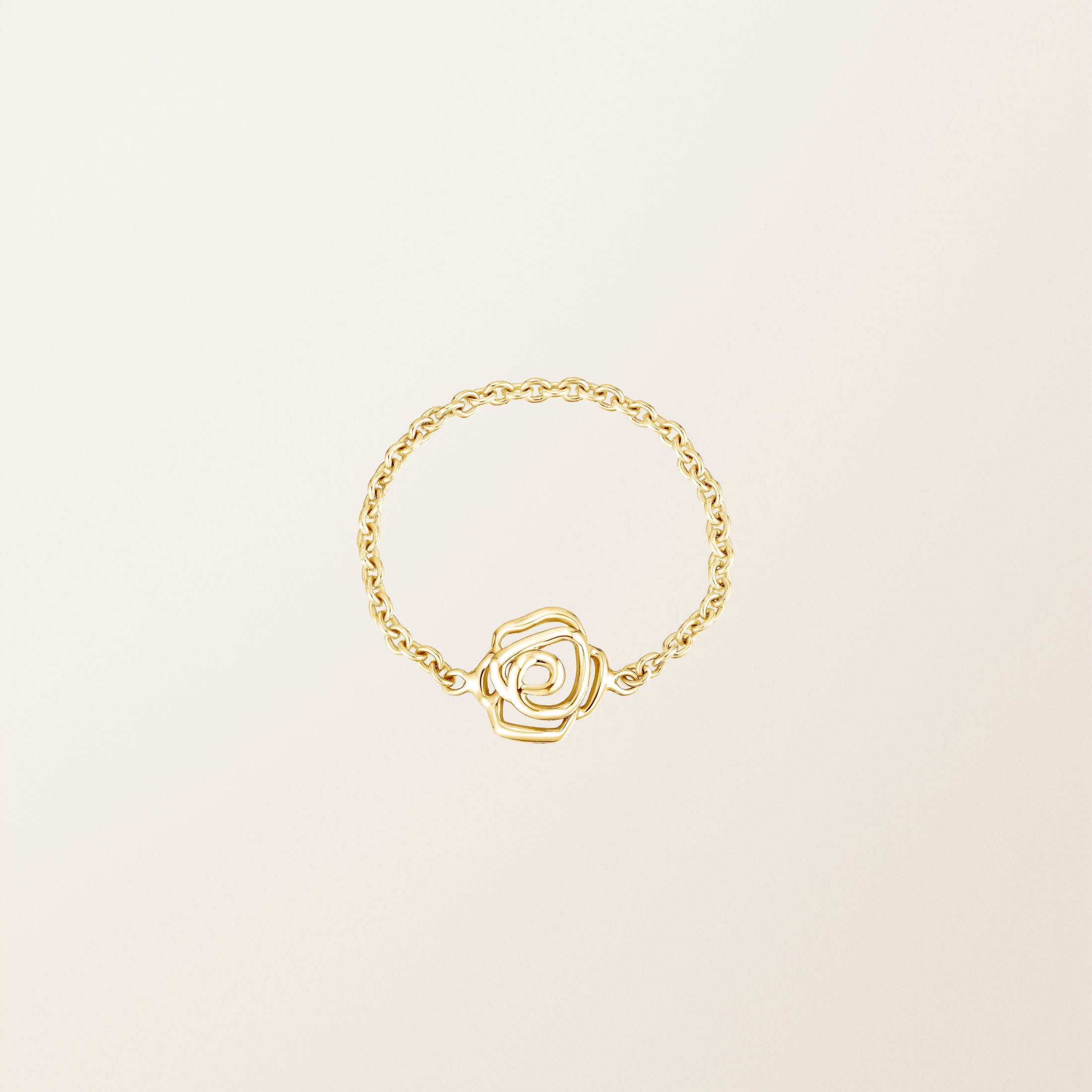 Bague Or jaune 18 cts PrimaRosa Maillons