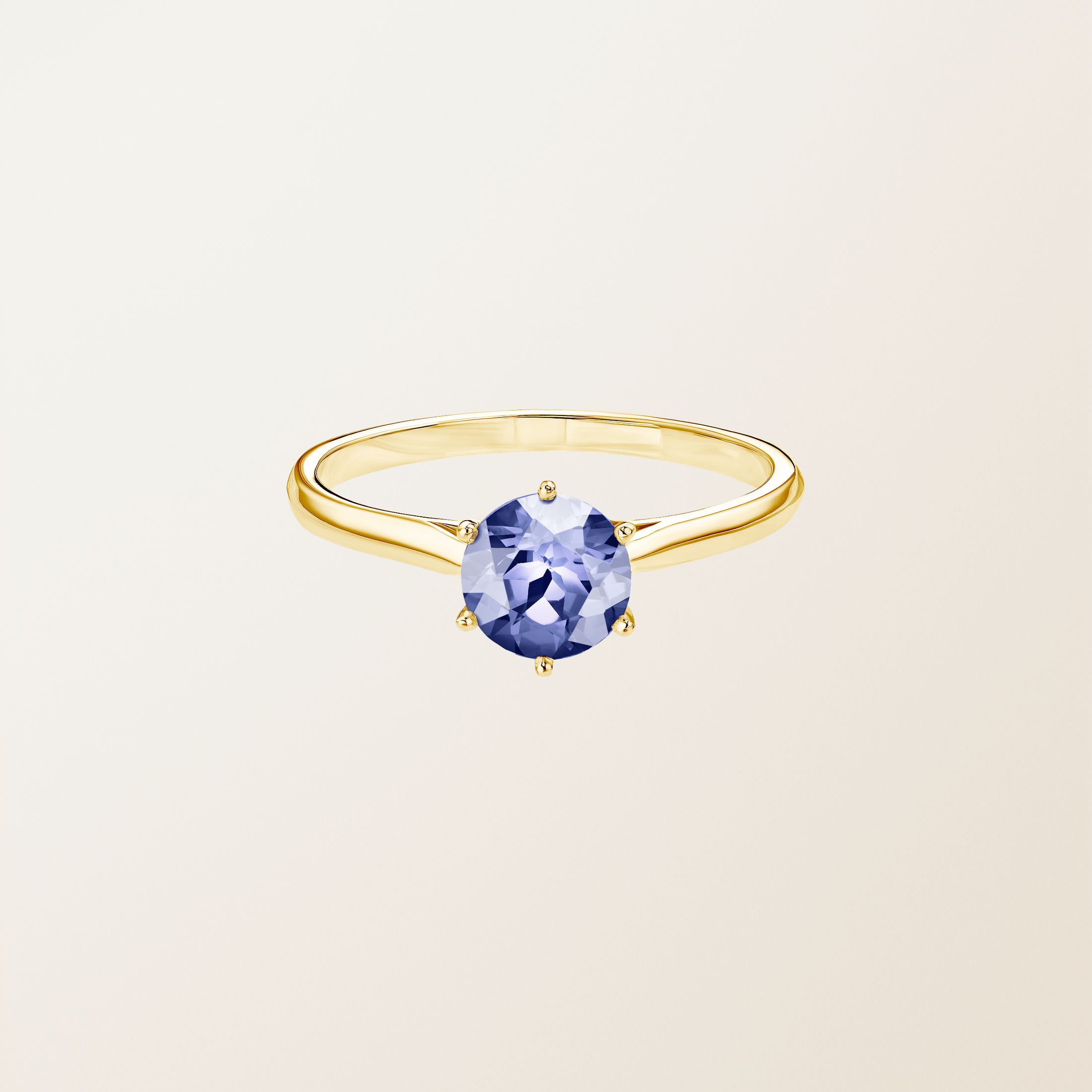 Bague Or jaune 18 cts Tanzanite Lady