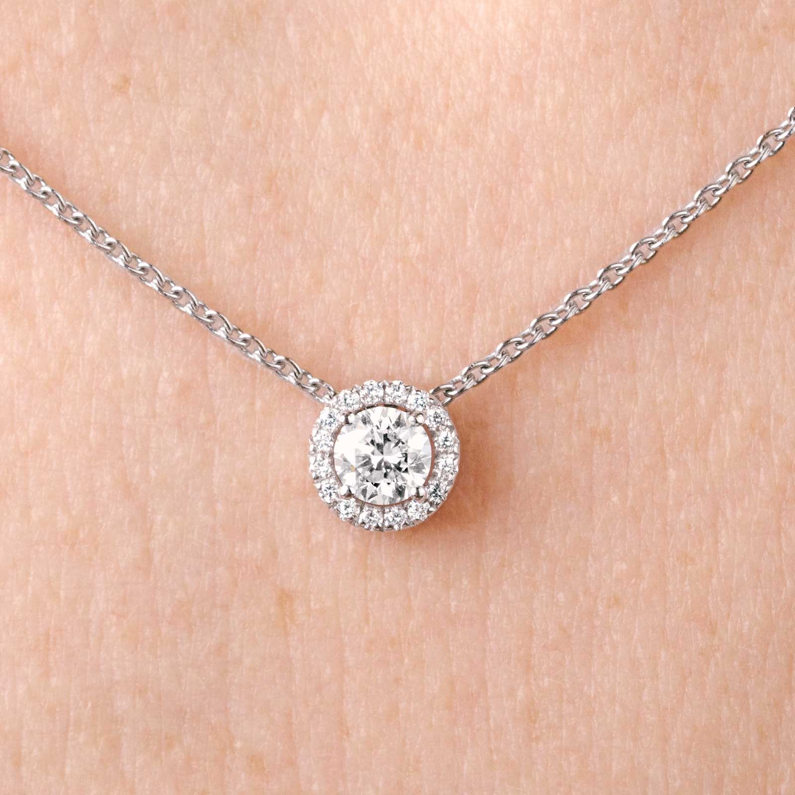 Pendentif Or rose Saphir Vert et diamants Rétromantique S 3