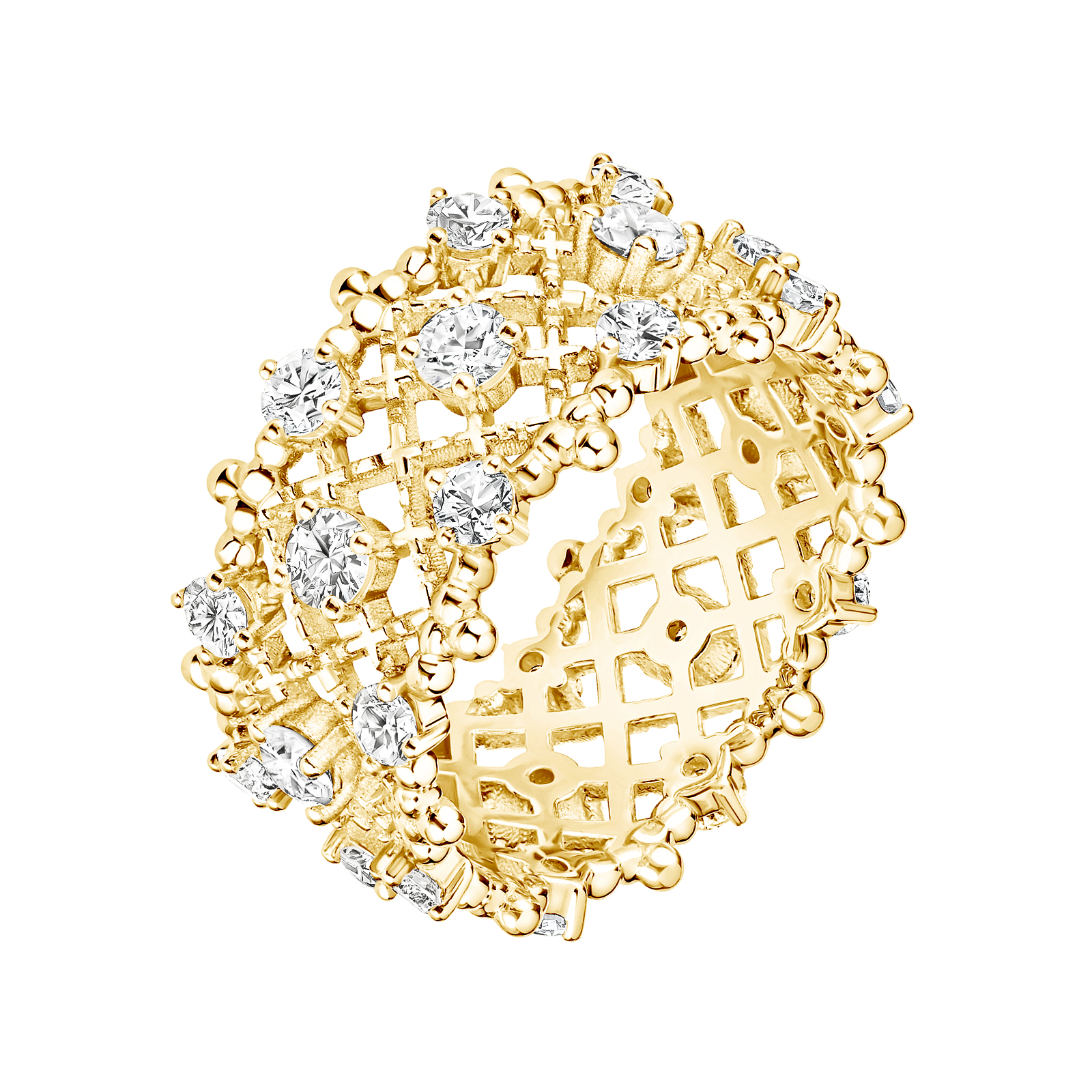Bague Or jaune Diamant RétroMilano Prima 1