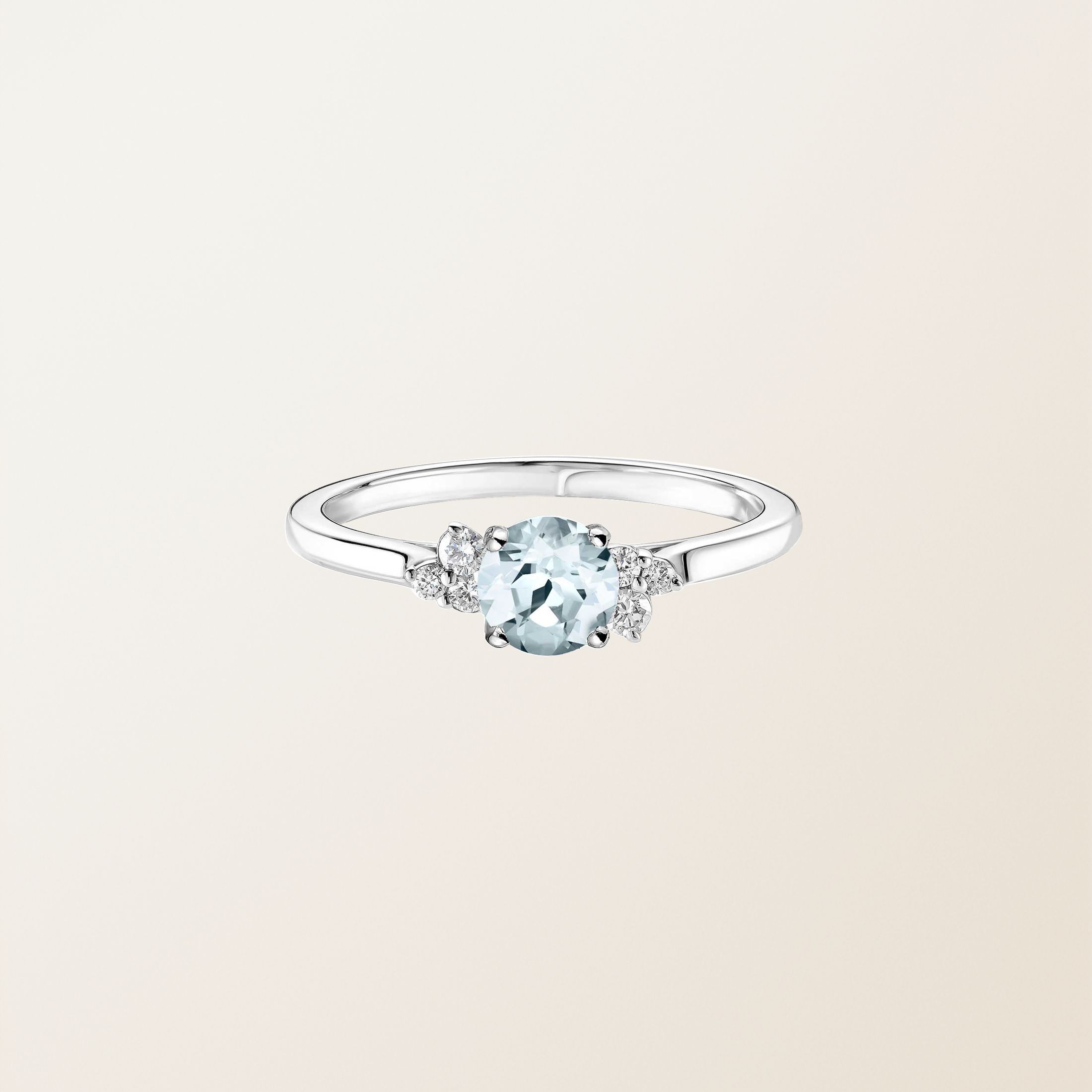 ホワイトゴールド, アクアマリン