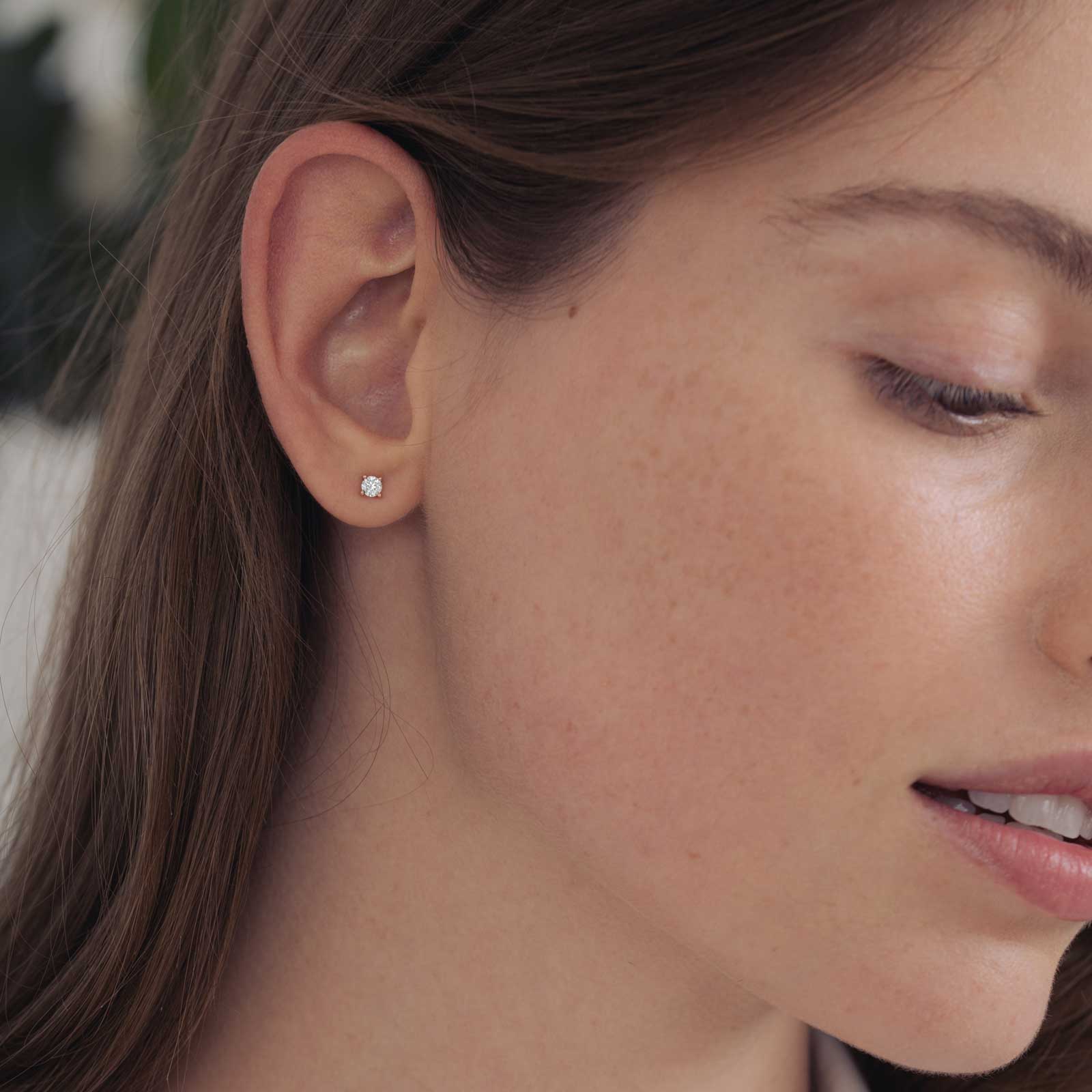 Boucles d'oreilles Or blanc Diamant Lady 4