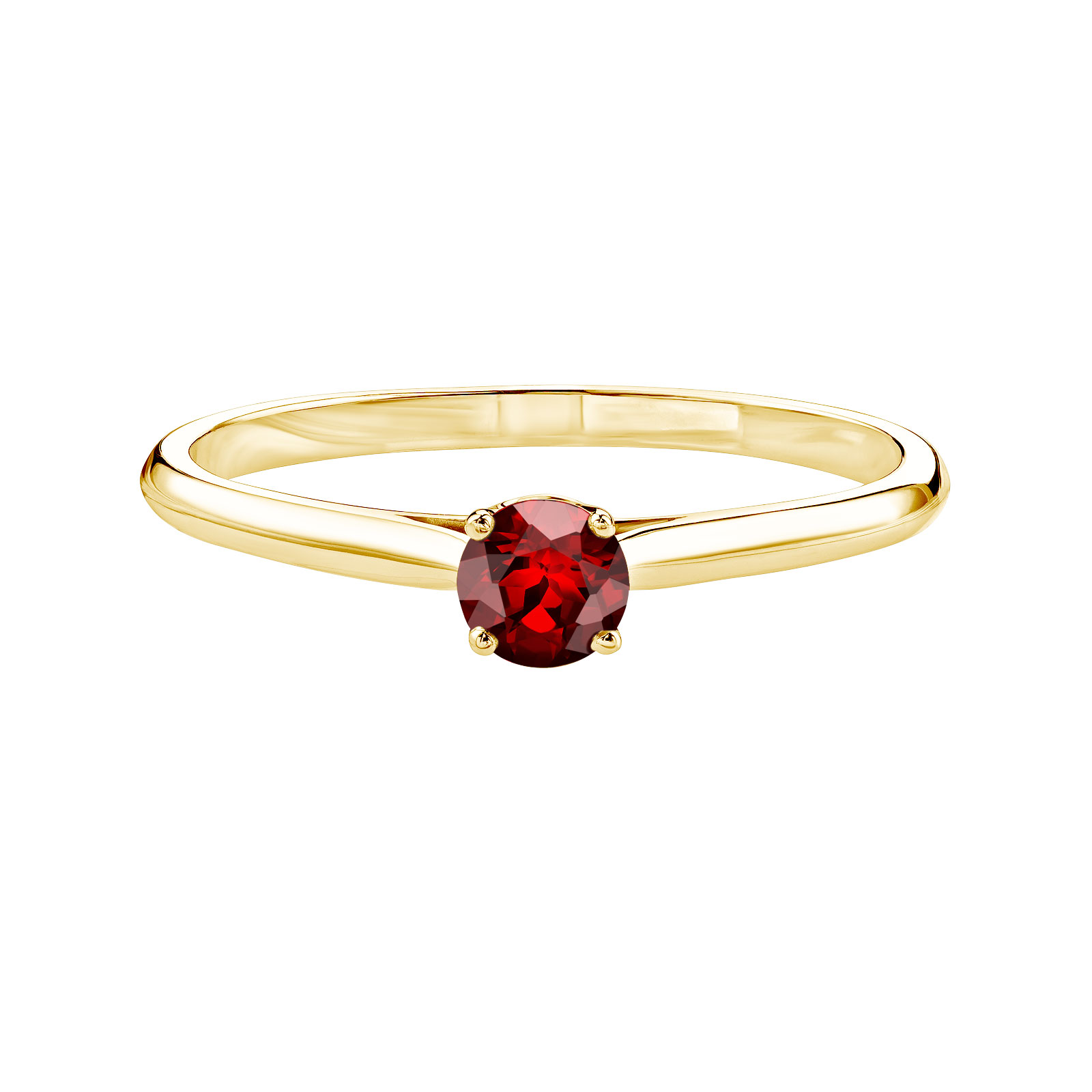 Bague Or jaune Grenat Baby Lady 1