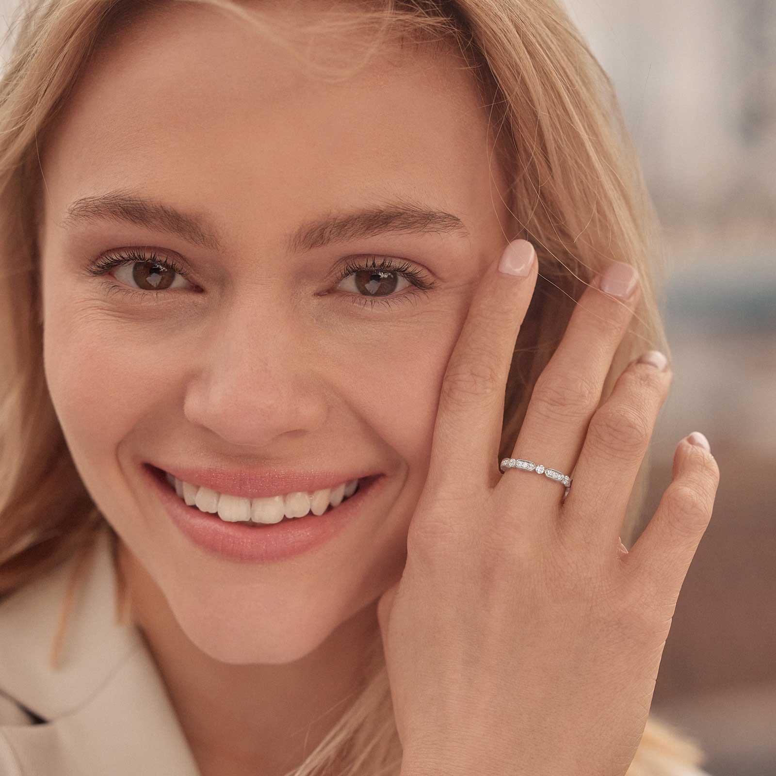 Bague Or jaune Diamant MET L 4