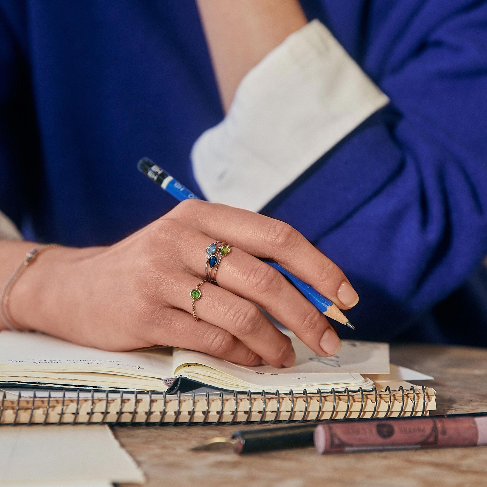 Ring Rose gold Tsavorite Gemmyorama Solo 5