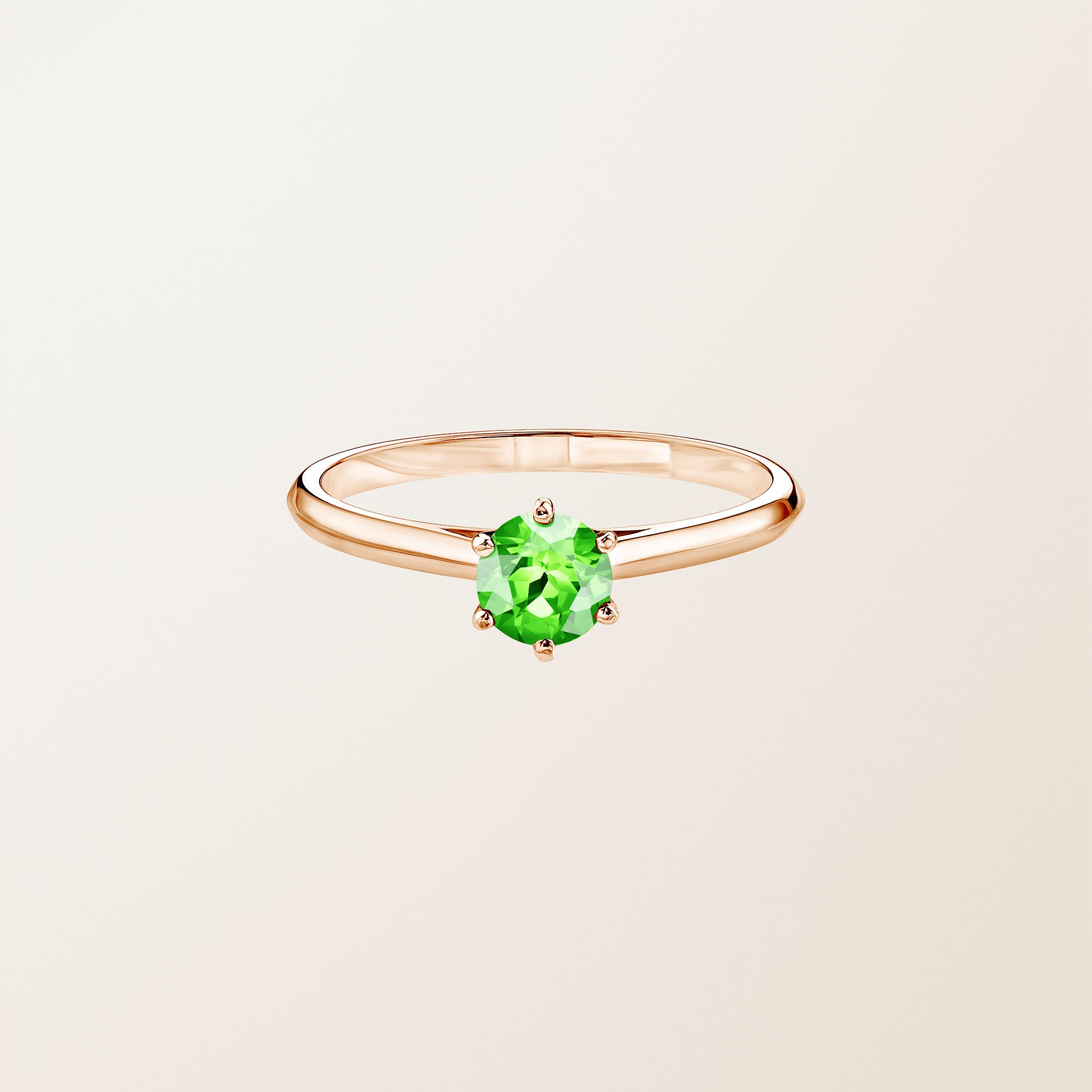 Bague Or rose 18 cts Tsavorite Little Lady