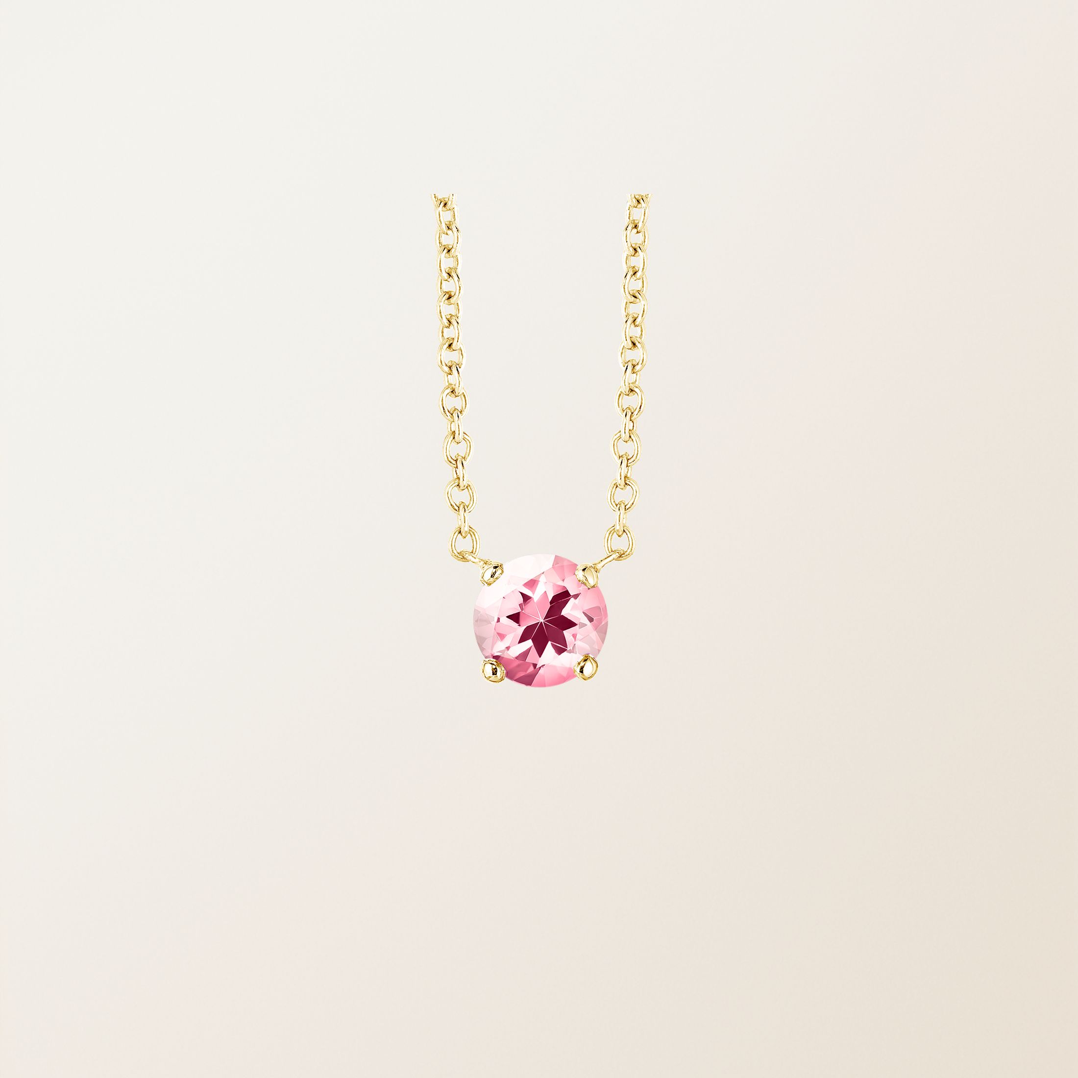 Pendentif Or jaune 18 cts Tourmaline Lady XL