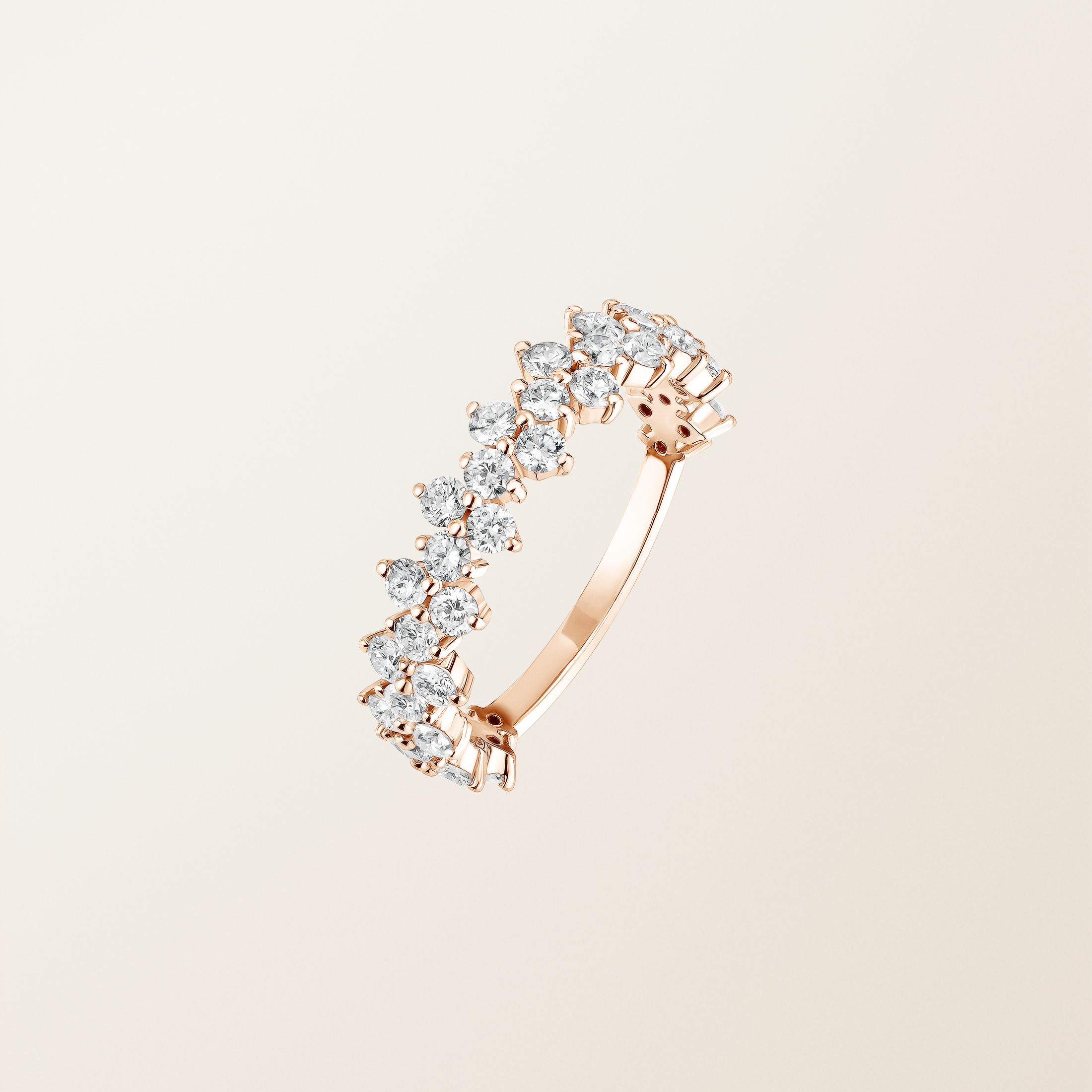 Bague Or rose 18 cts Diamant Paris 1901 L