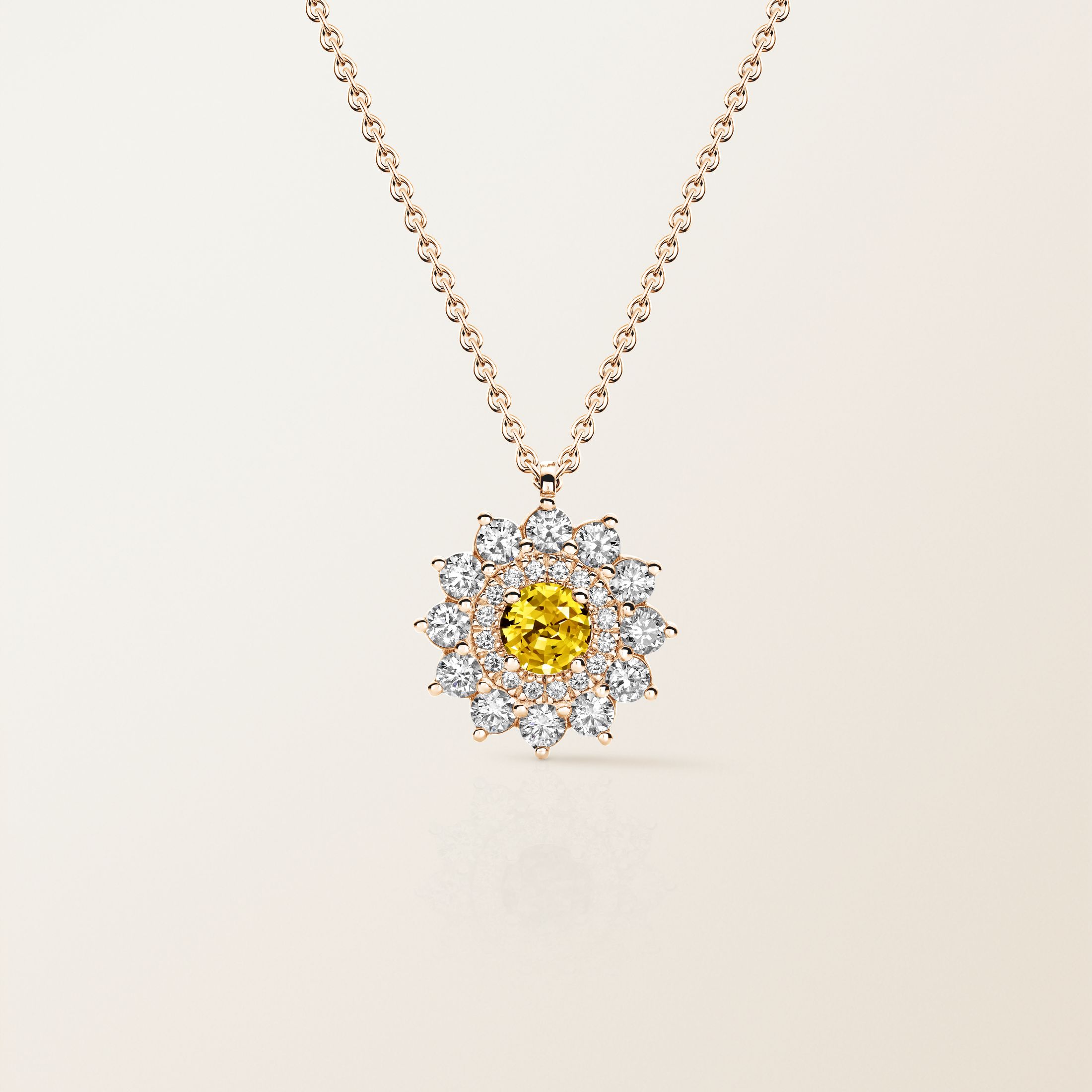 Or rose, Saphir Jaune