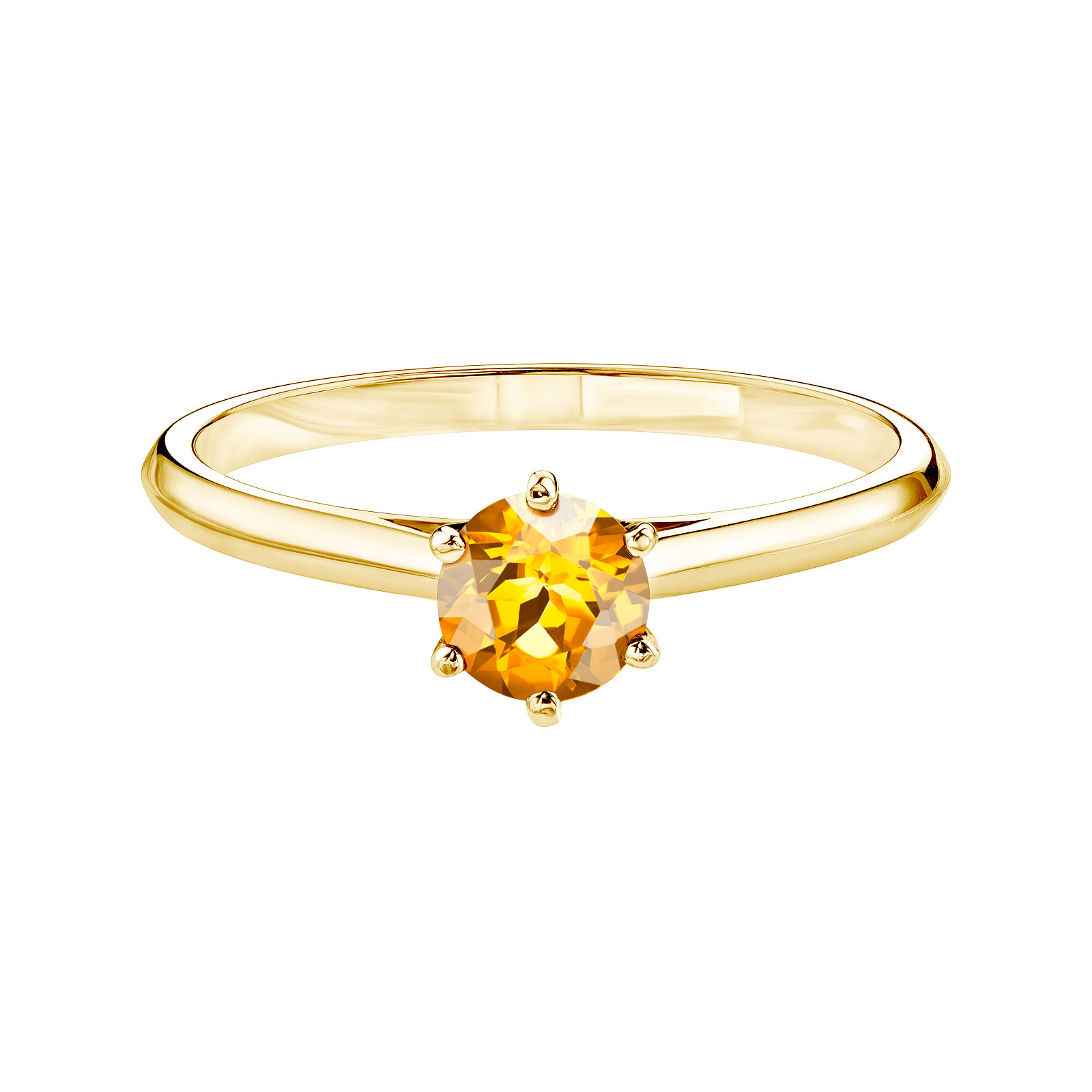Bague Or jaune Citrine Little Lady 1