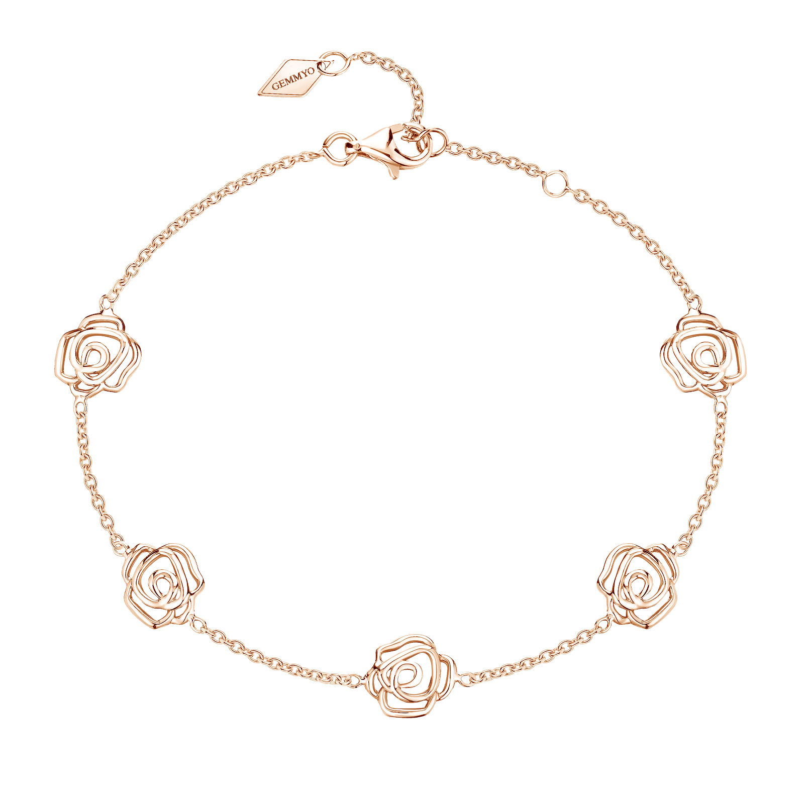 Bracelet Or rose PrimaRosa Multi-motifs 1