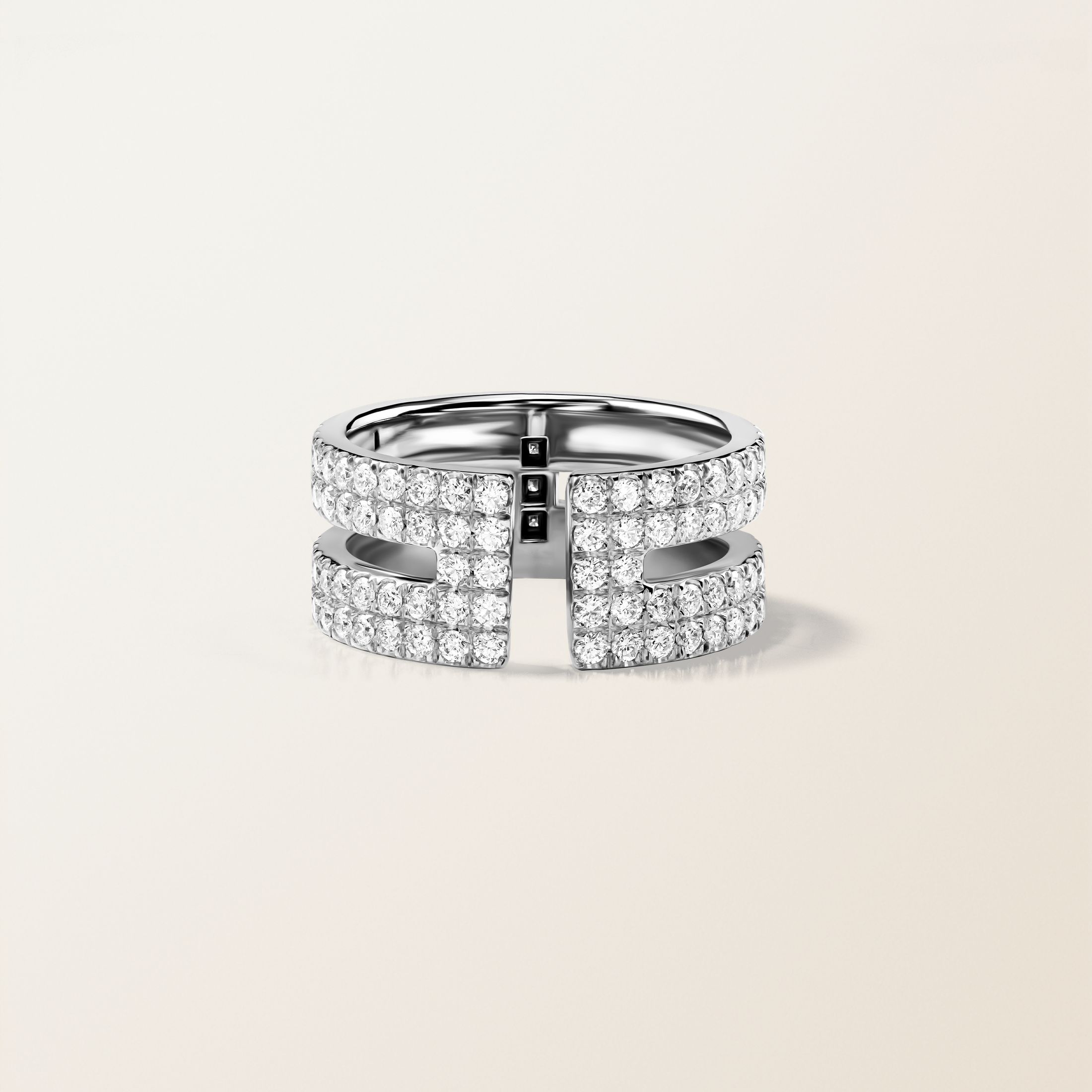 Bague Or blanc 18 cts Diamant Ariane Prima