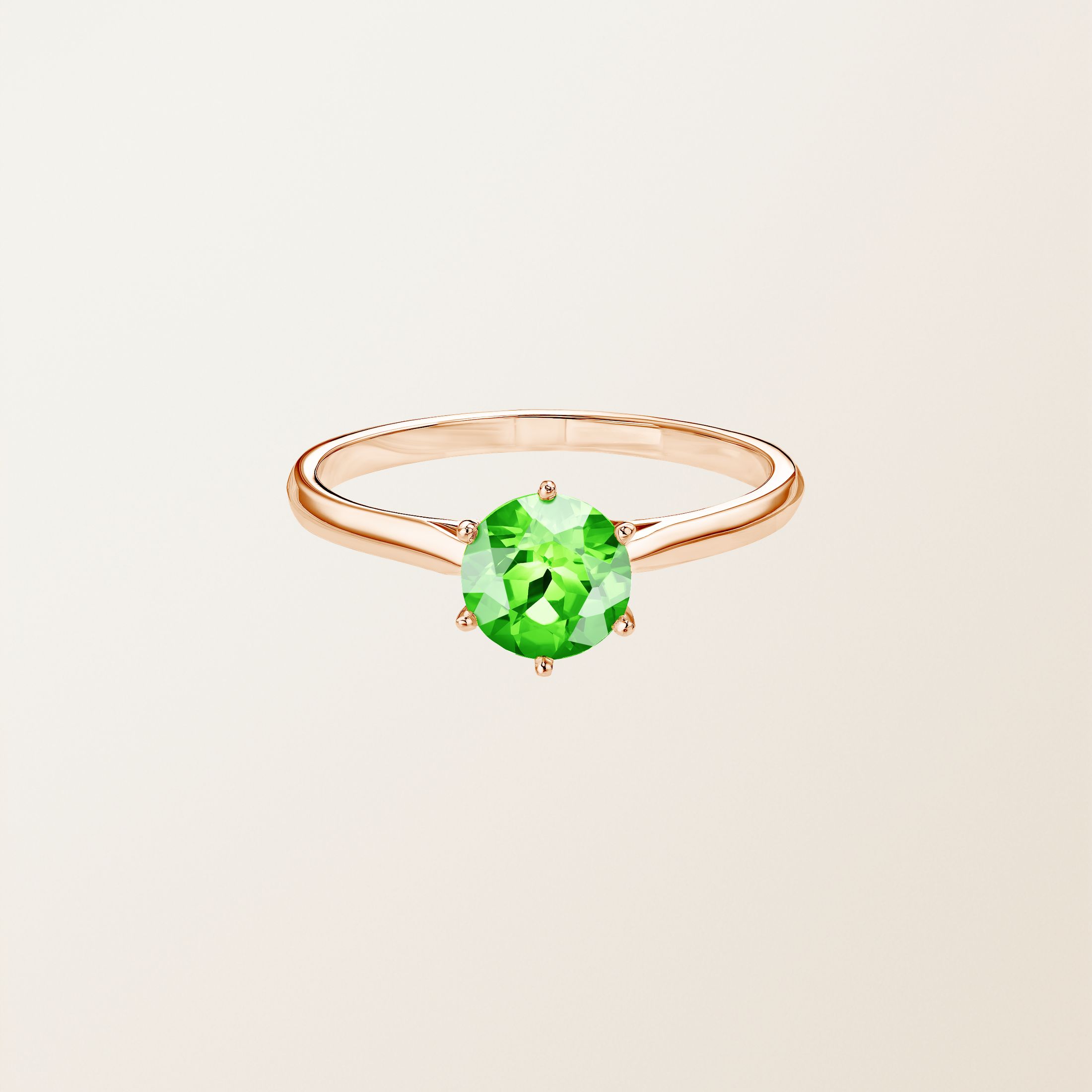 Bague Or rose 18 cts Tsavorite Lady