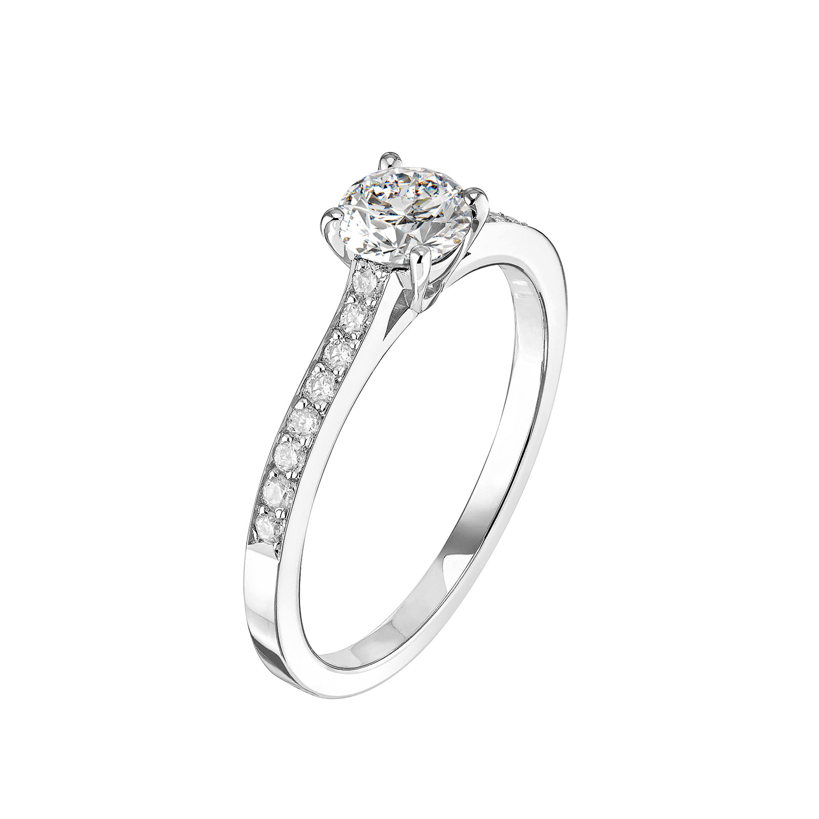 Bague Platine Diamant Little Lady Pavée 1