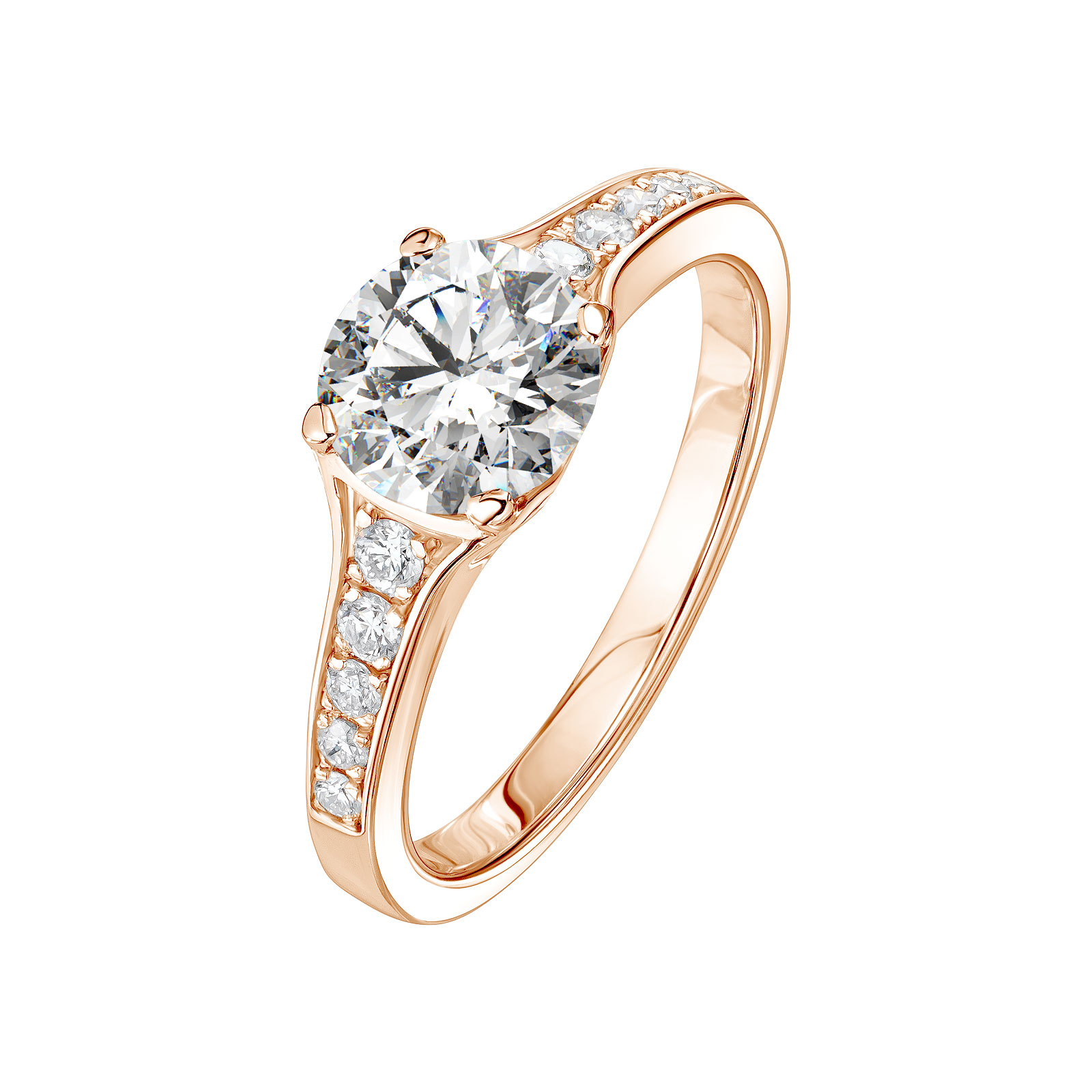 Bague Or rose Diamant Victoria 1