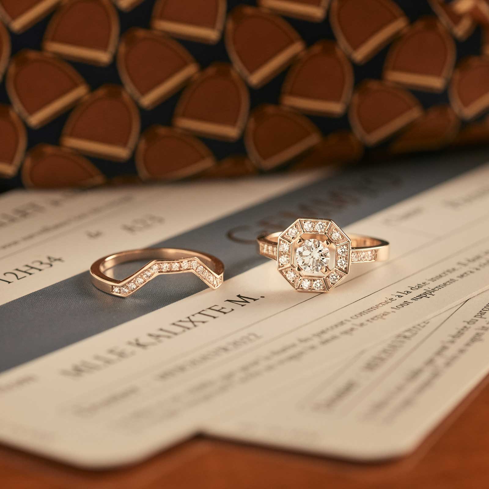 Ring White gold Tsavorite and diamonds Art Déco Rond 5 mm 5