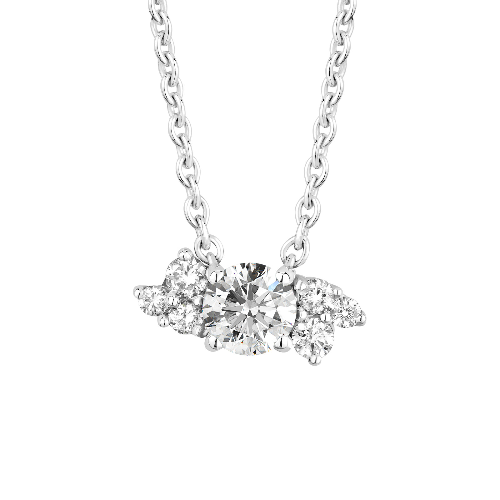Pendentif Or blanc Diamant Baby EverBloom 1