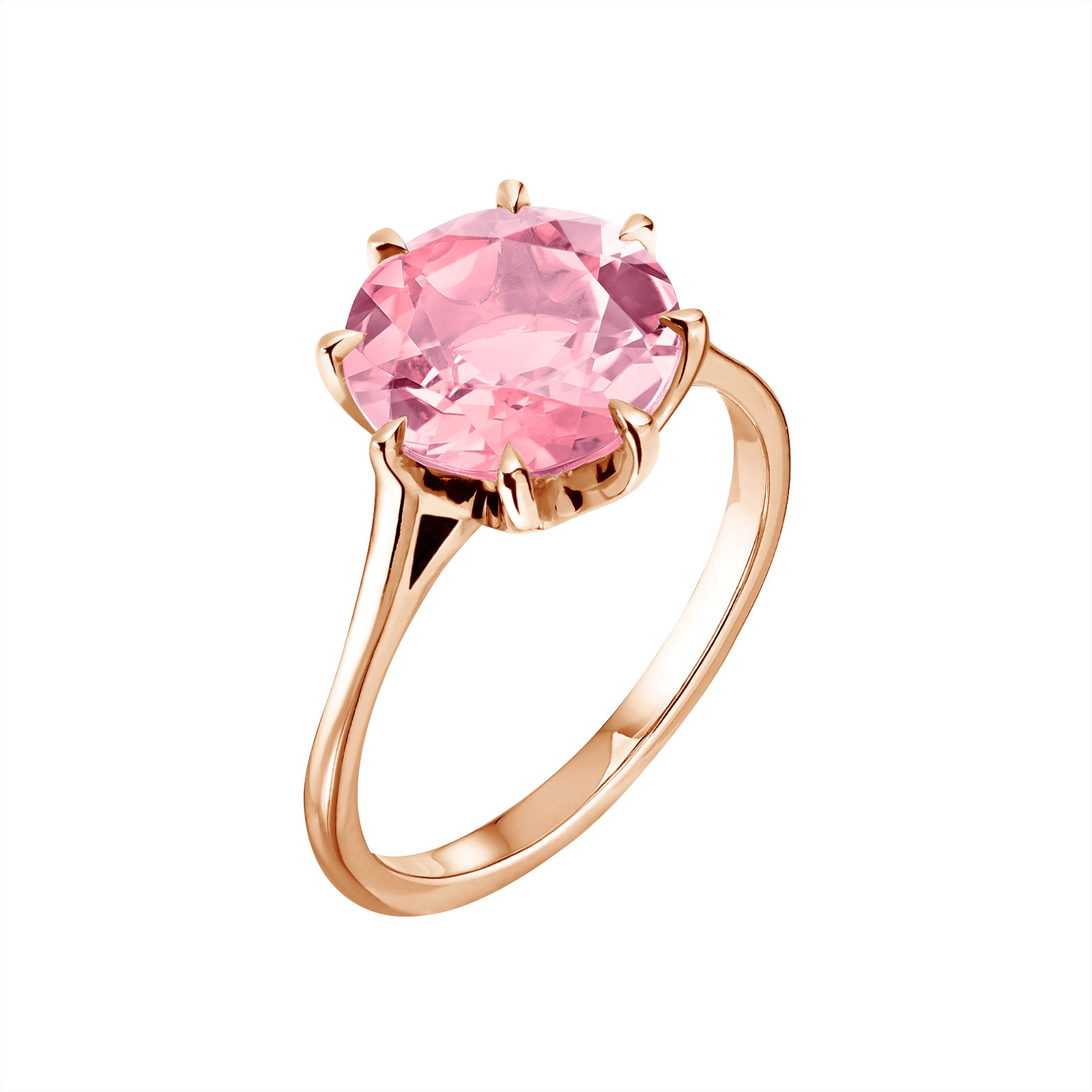 Bague Or rose Tourmaline Céleste 1