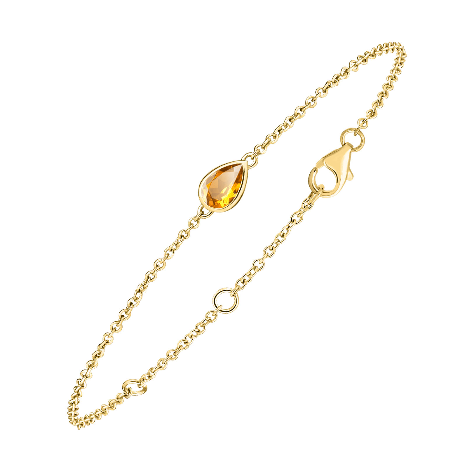 Bracelet Or jaune Citrine Gemmyorama 1
