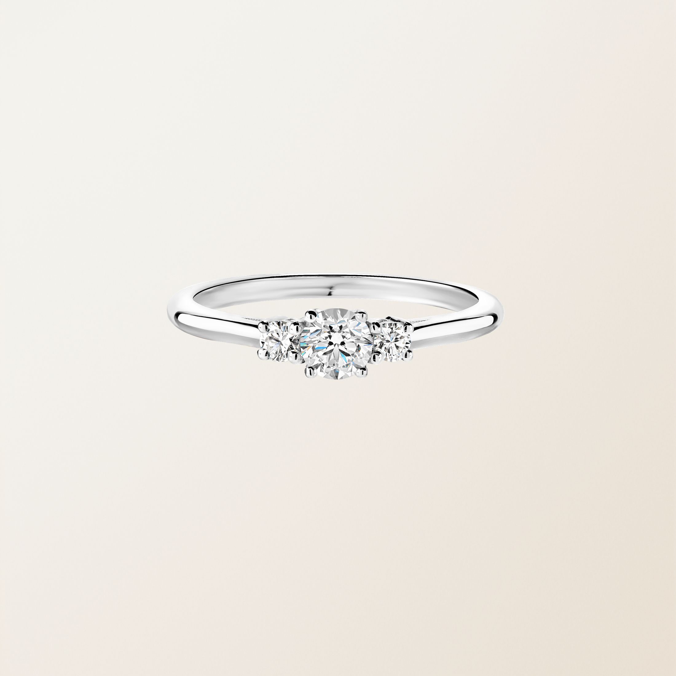 Ring 18K Weißgold Diamant Baby Lady Duo