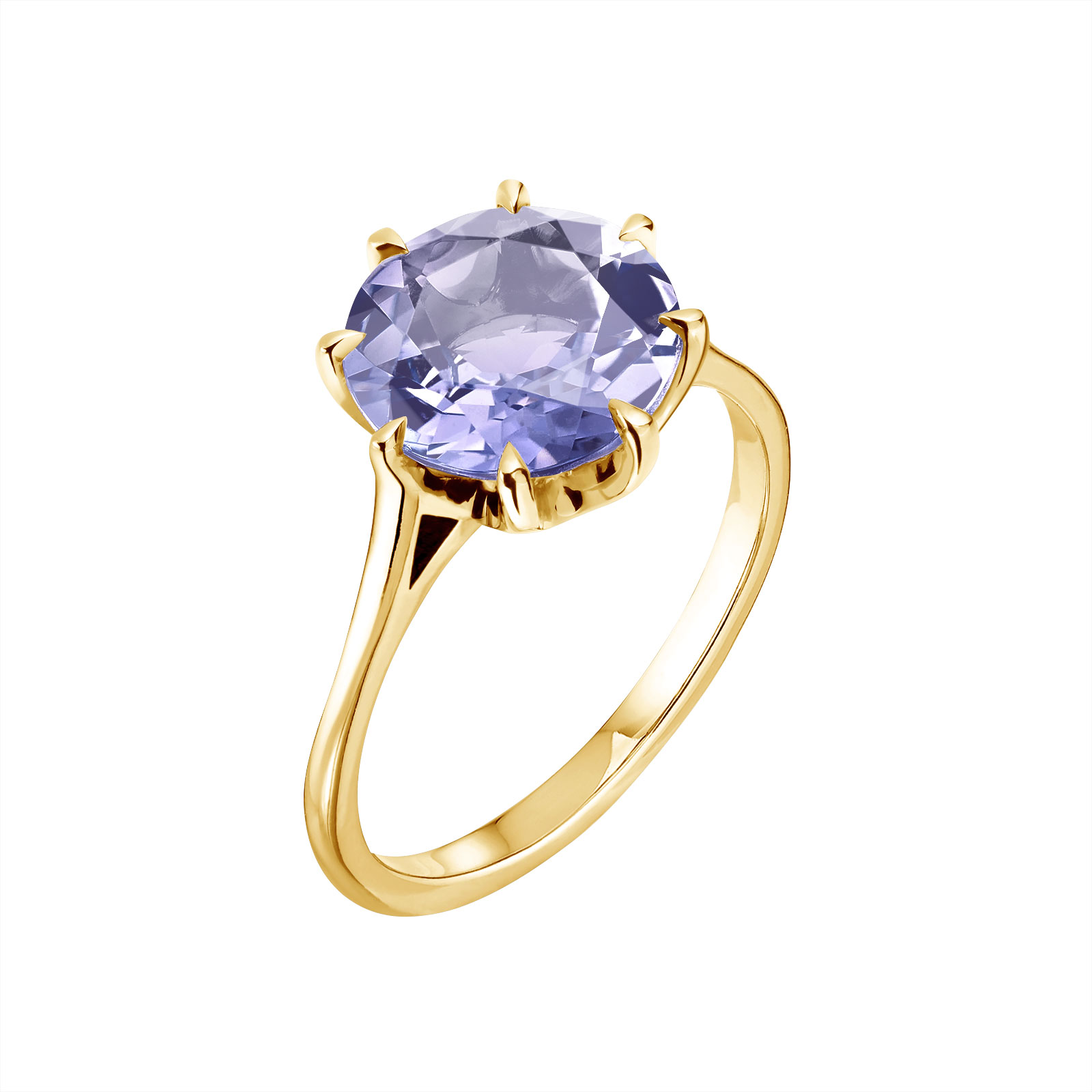 Bague Or jaune Tanzanite Céleste 1