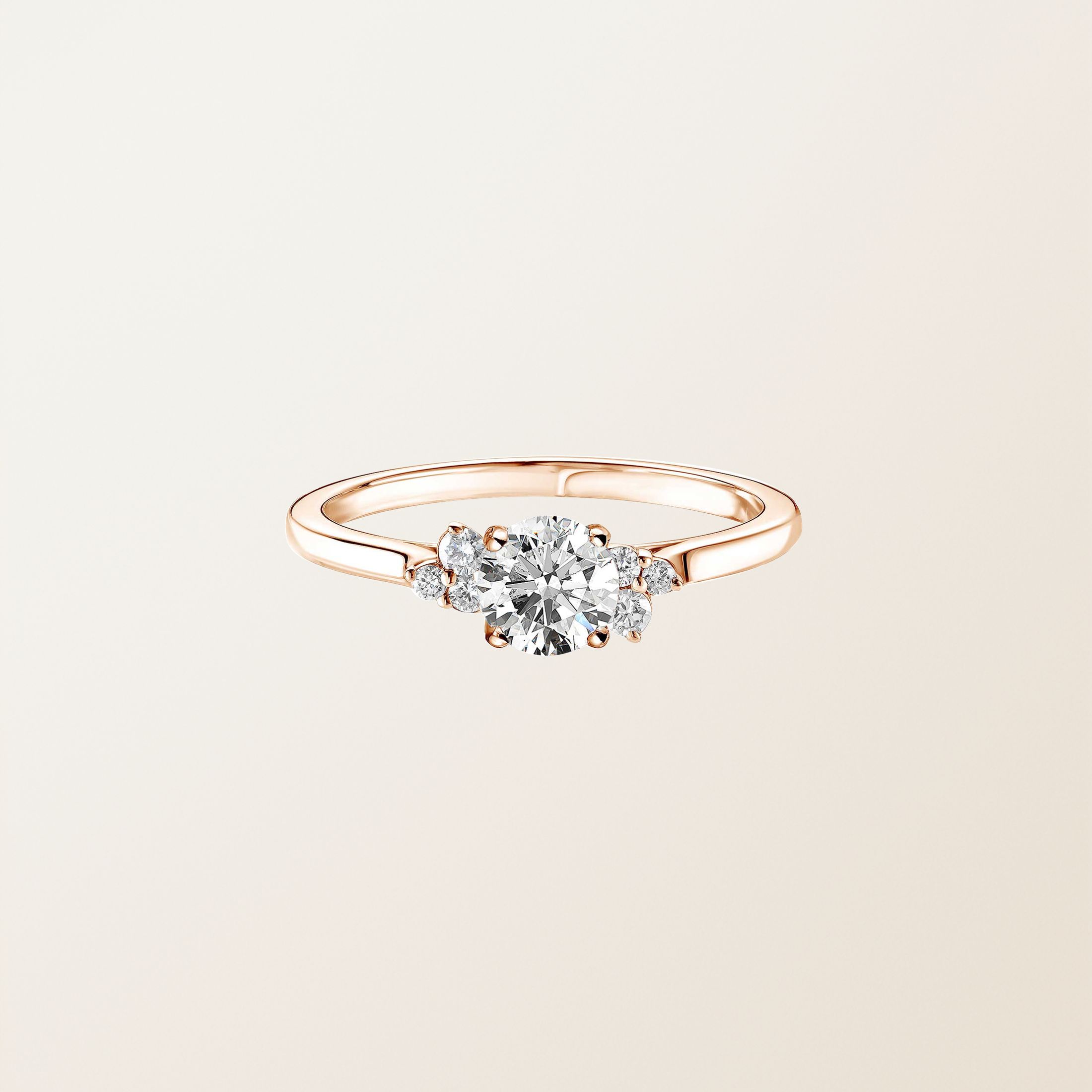 リング 18金ピンクゴールド ダイヤモンド Baby EverBloom 5 mm