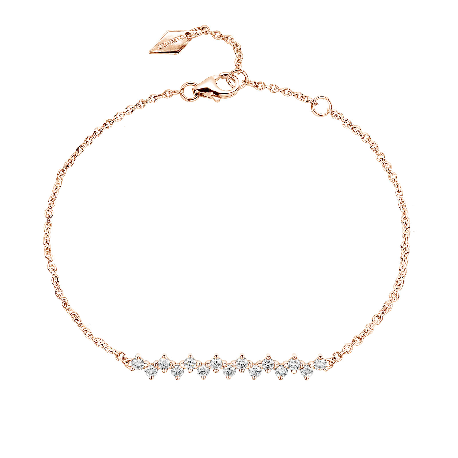 Bracelet Or rose Diamant Paris 1901 Maillons 1