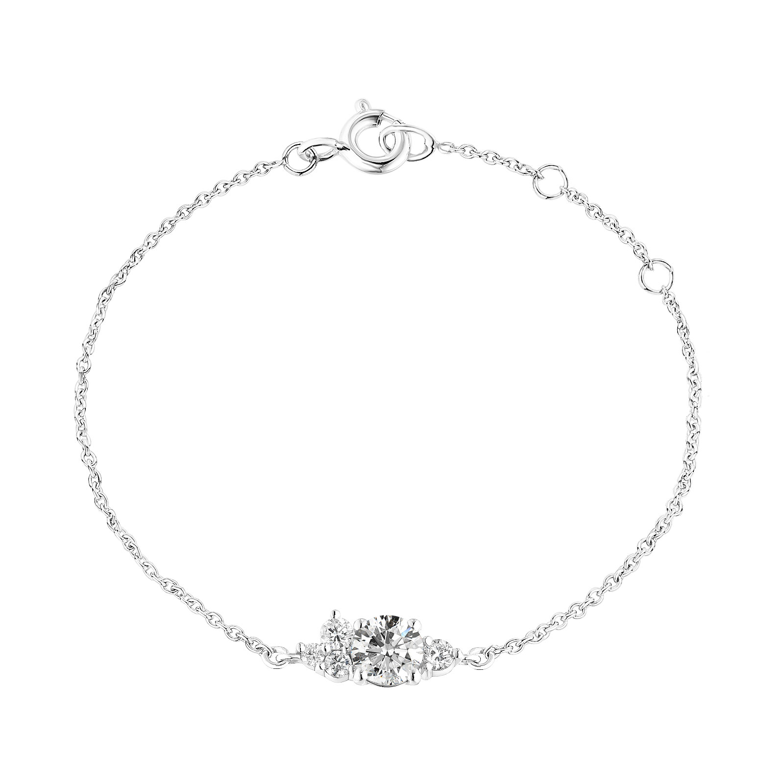 Bracelet Or blanc Diamant Baby EverBloom 1