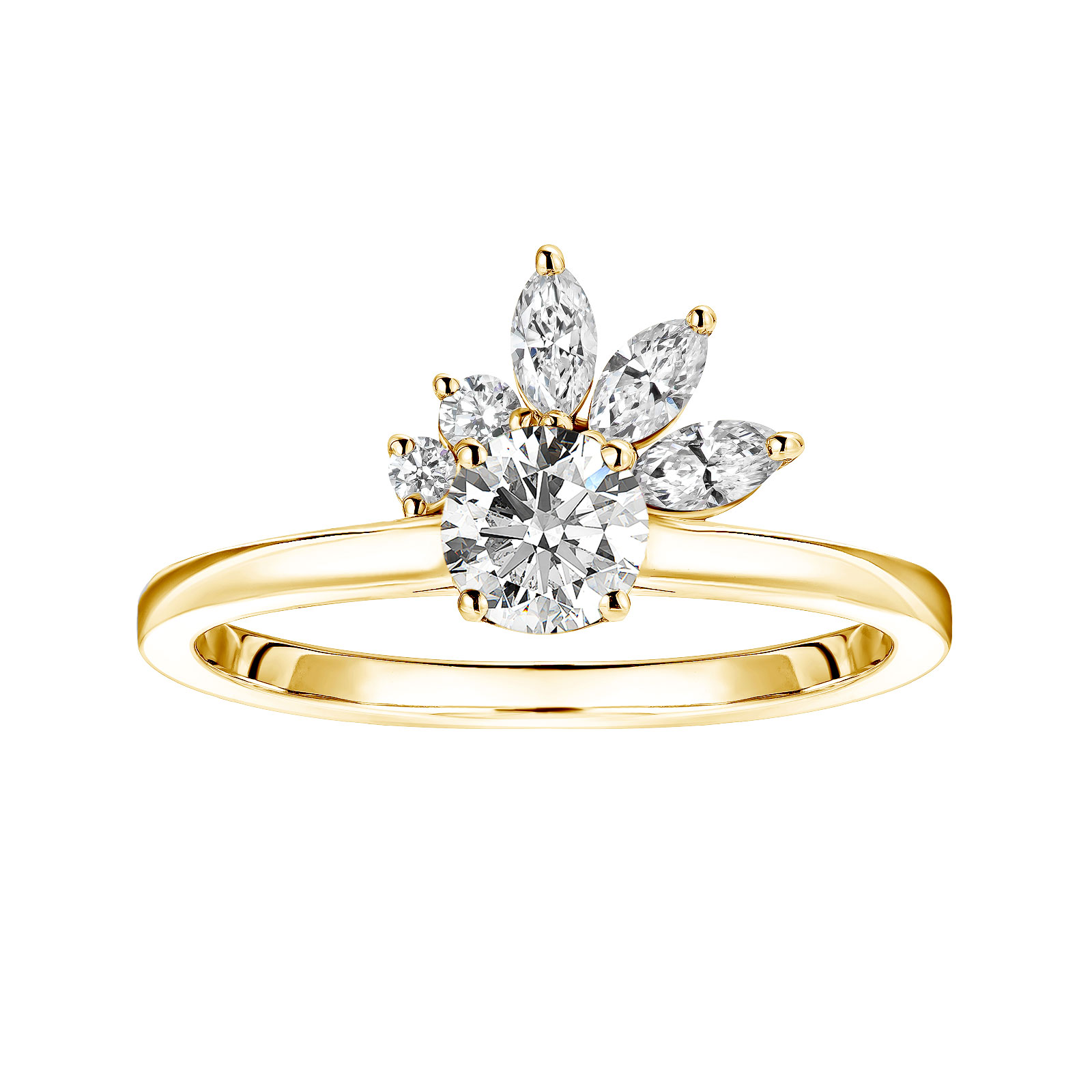 Bague Or jaune Diamant Little EverBloom 1