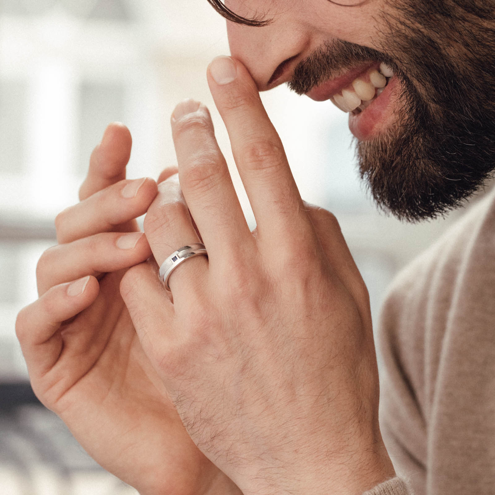 Ring Platinum Diamond Minotaure 4