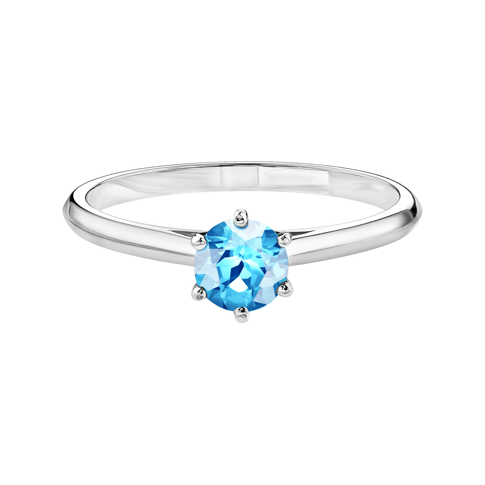 Bague Or blanc Topaze Little Lady 1