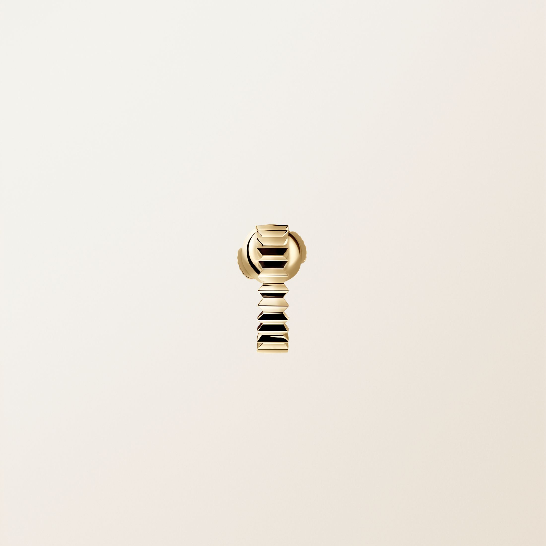 Mono boucle d'oreille Or jaune 18 cts Entaille