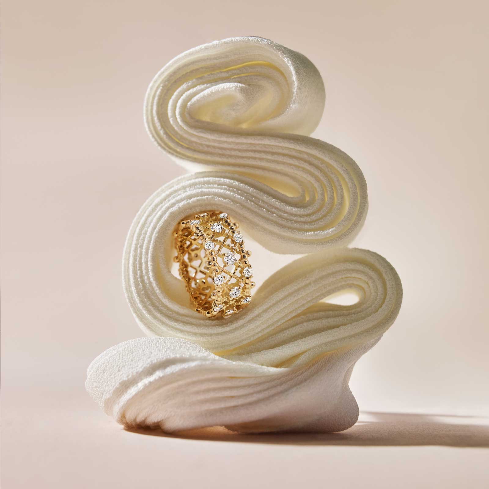 Bague Or blanc Diamant Little RétroMilano Prima 5