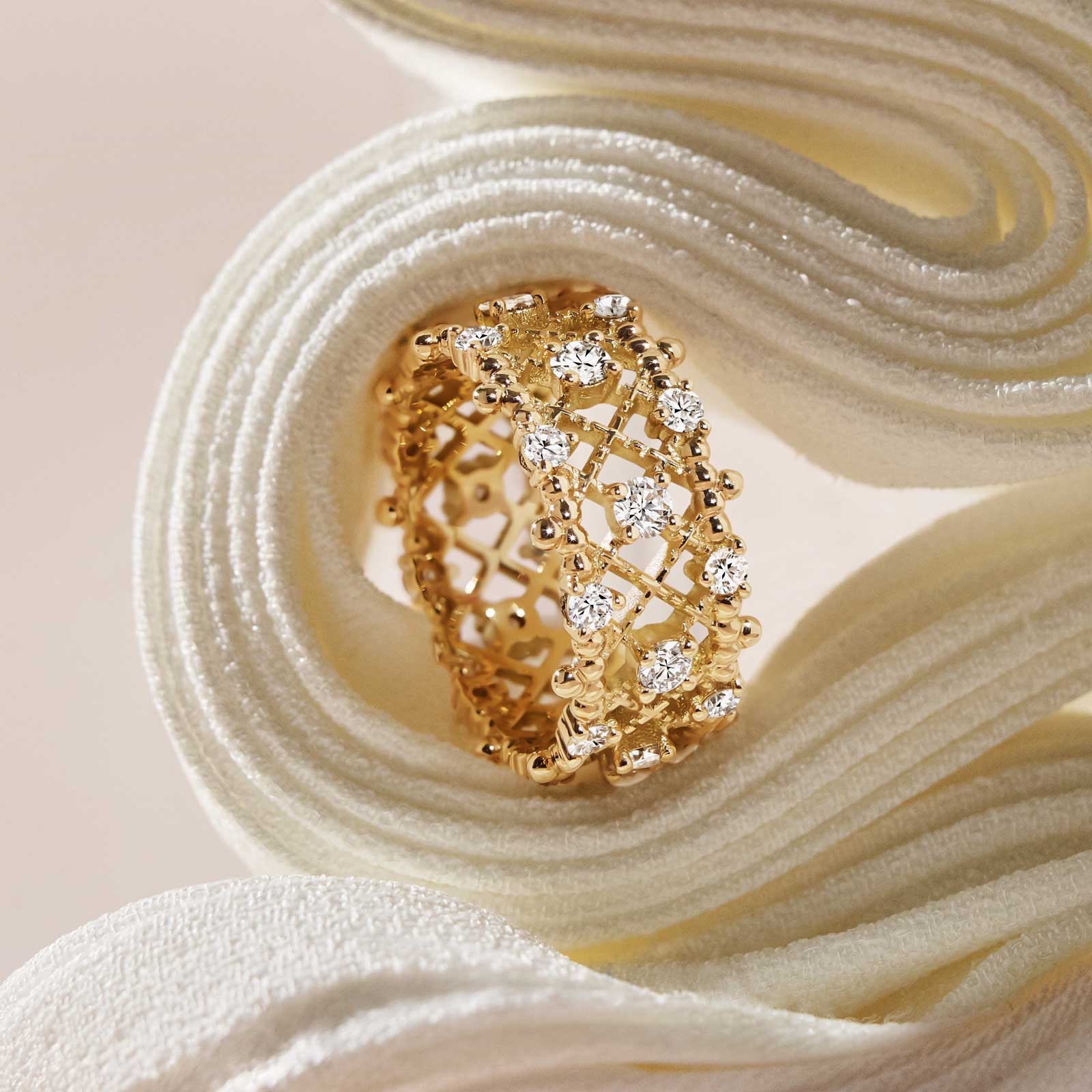 Bague Or blanc Diamant Little RétroMilano Prima 4