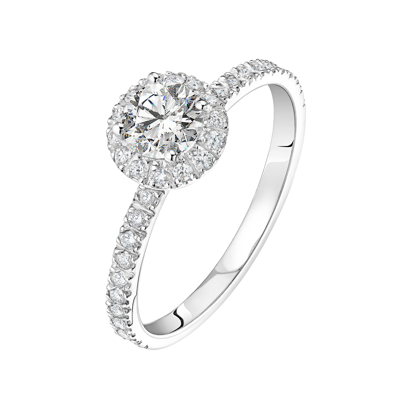 Bague Platine Diamant Rétromantique M Pavée 1