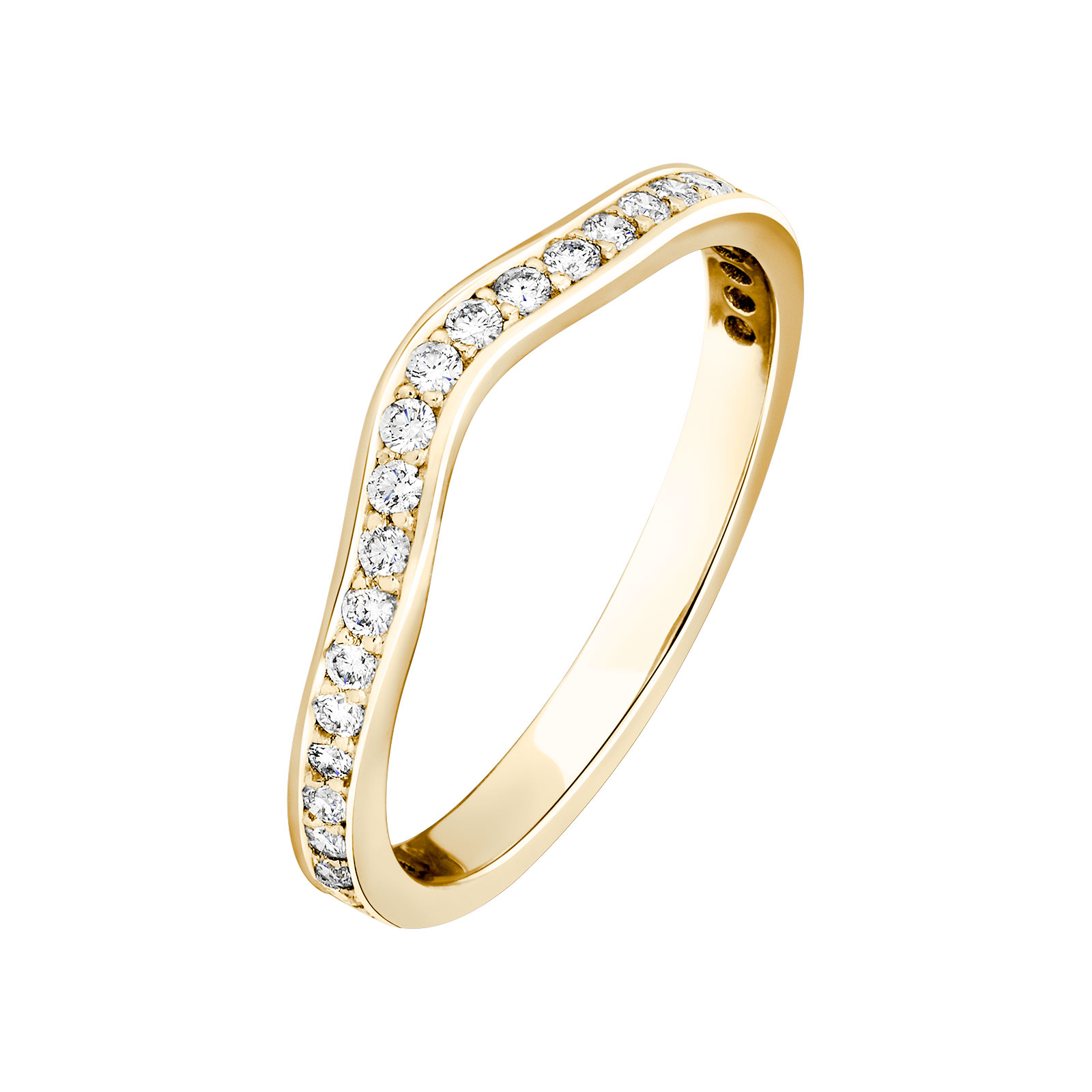 Alliance Or jaune Diamant Madame 1