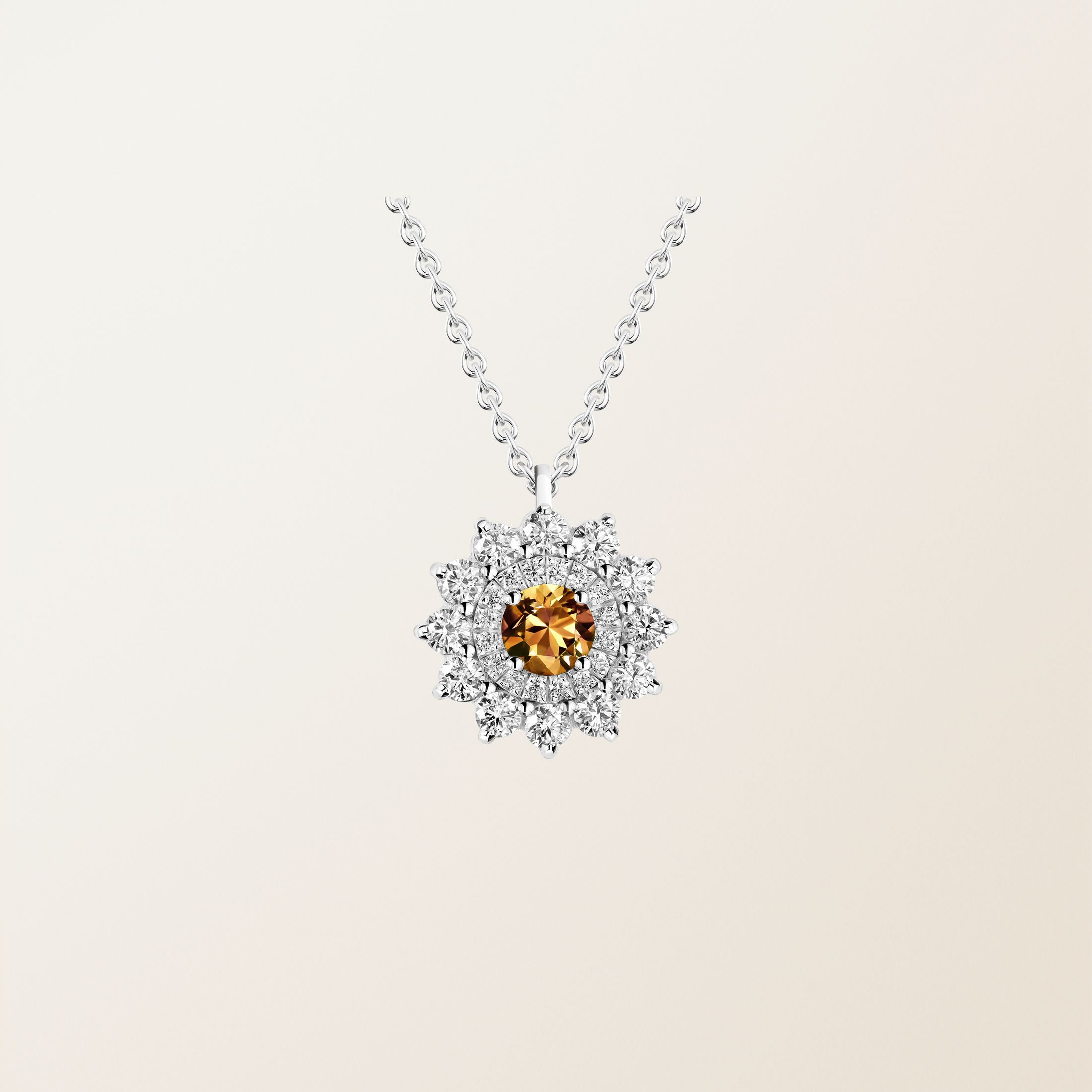 Weißgold, Fauve Saphir