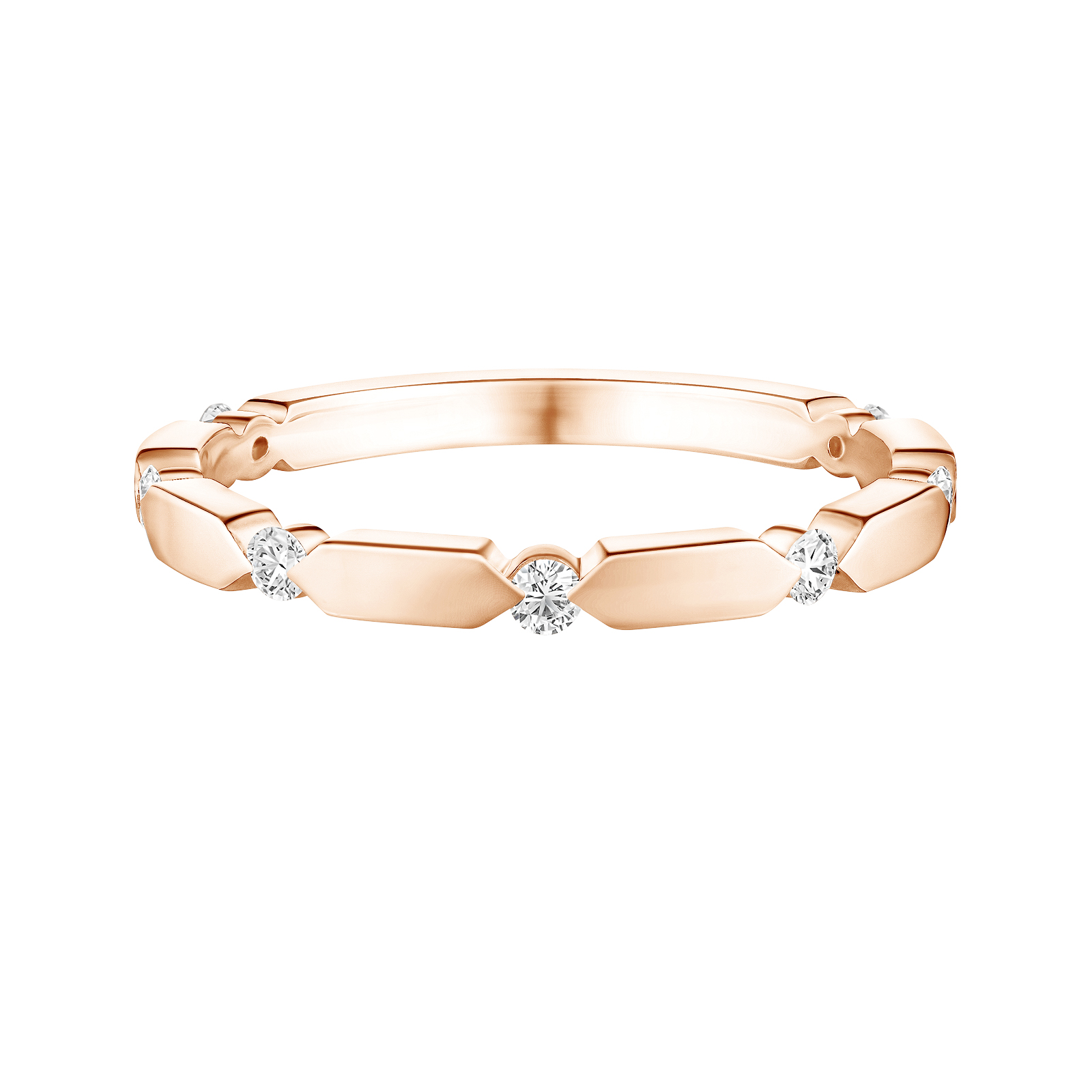 Bague Or rose Diamant MET S 1