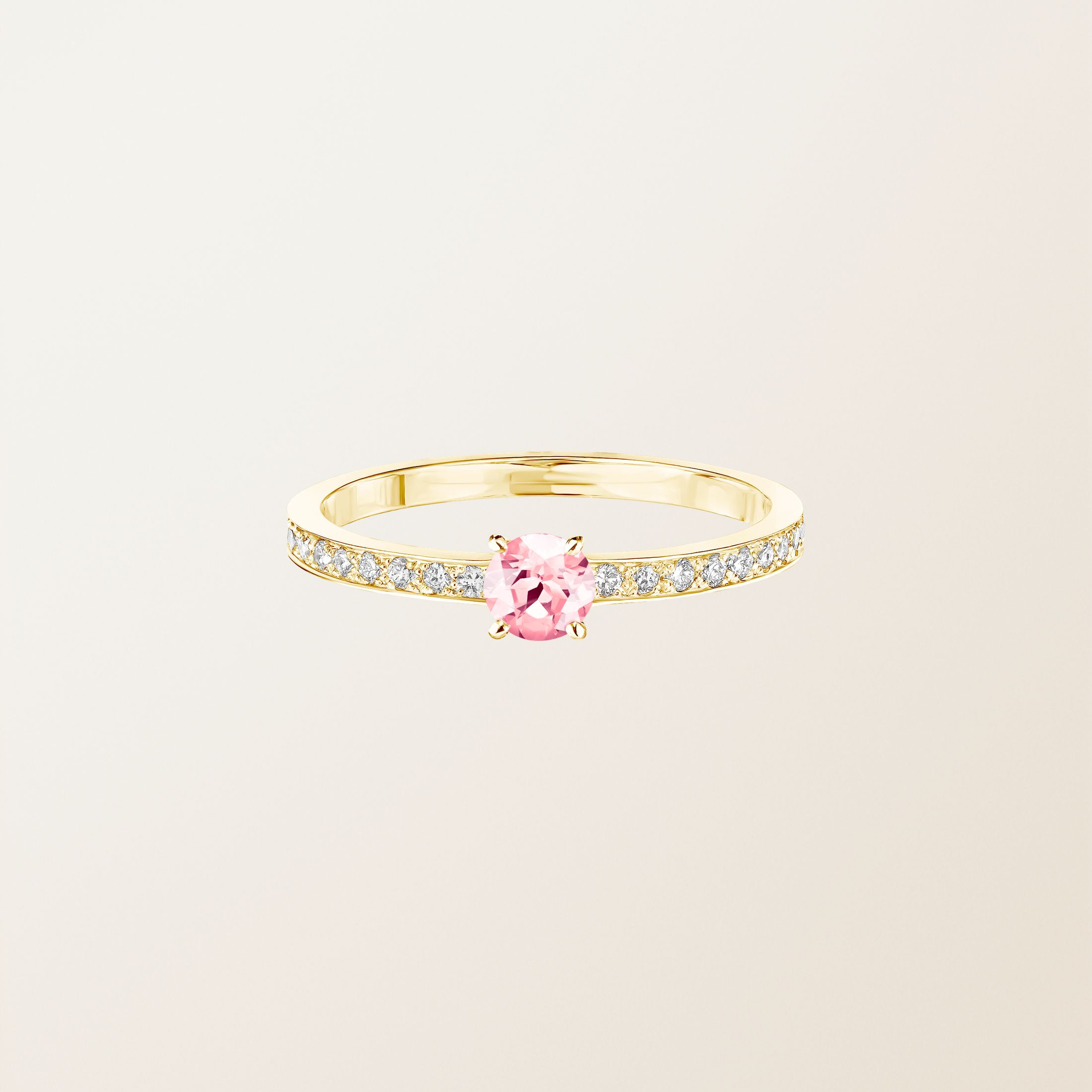 Bague Or jaune 18 cts Tourmaline Milady
