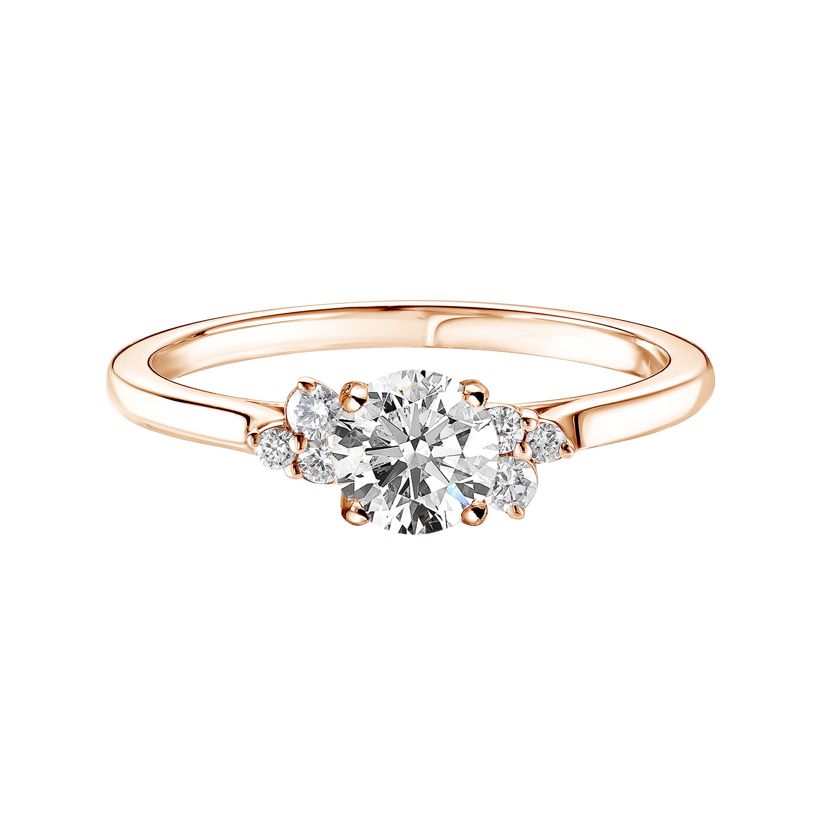 Bague Or rose Diamant Baby EverBloom 5 mm 1