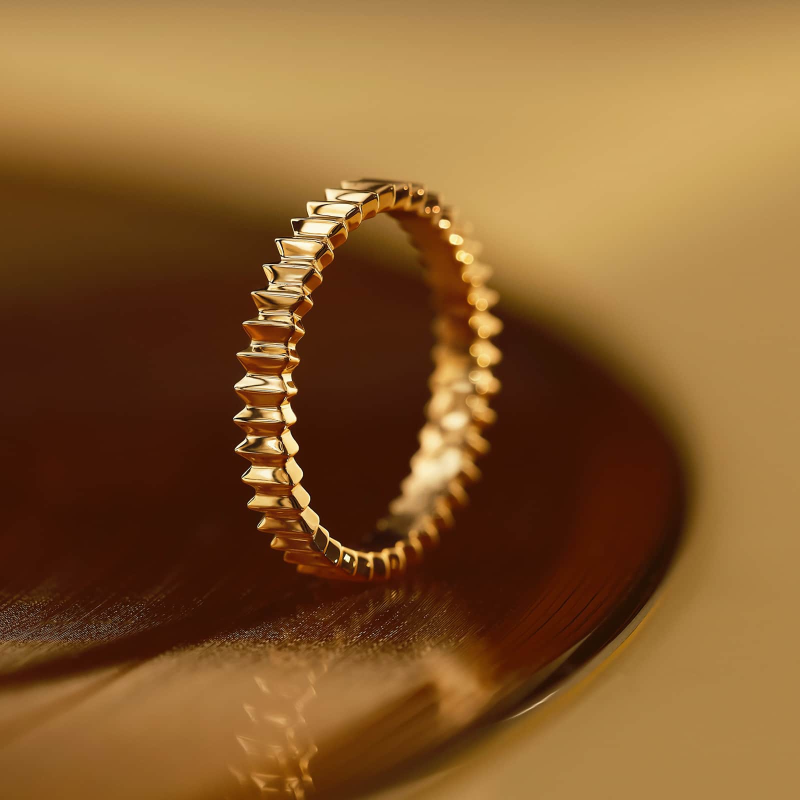 Bague Or blanc Entaille S 5