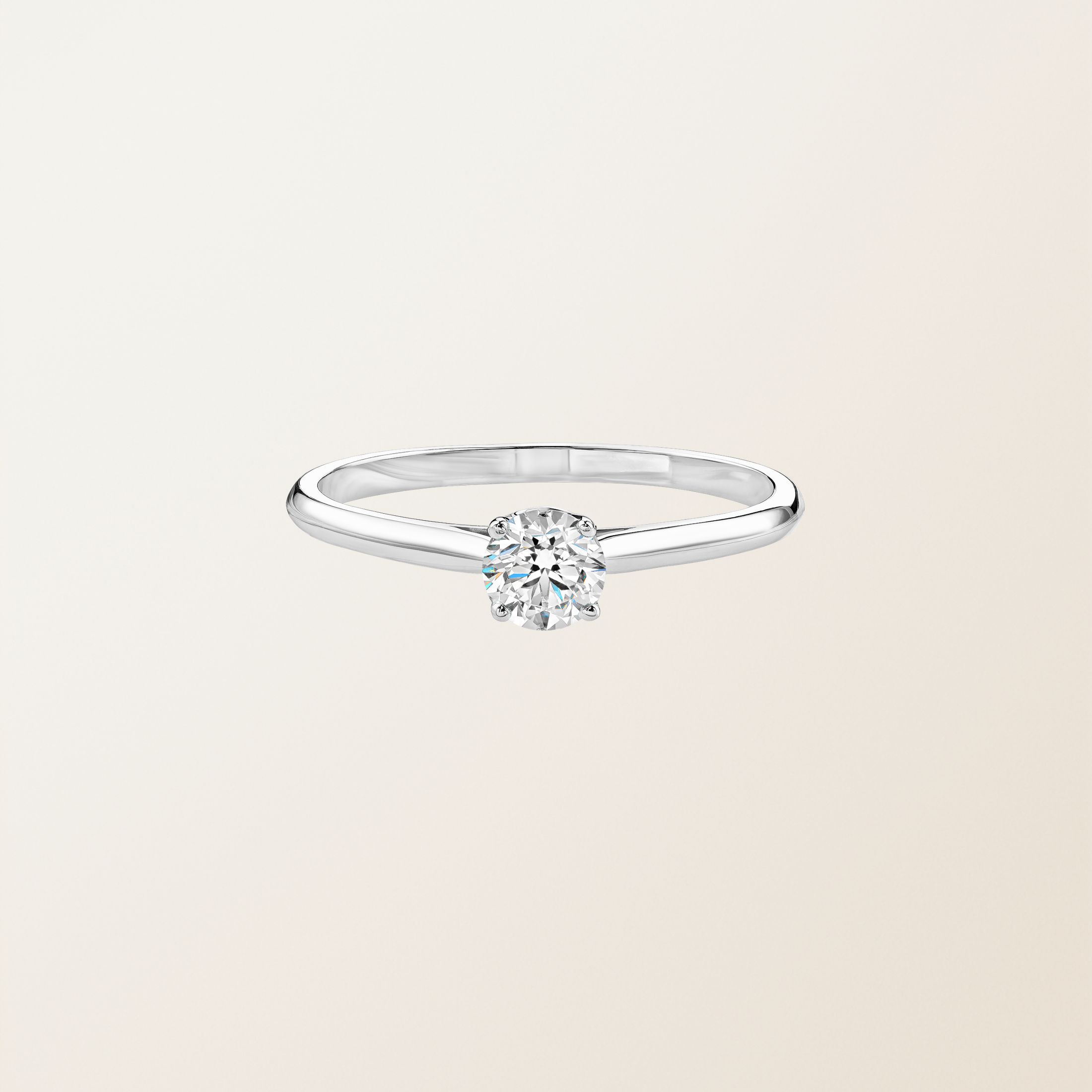 Bague Or Blanc 18 cts Diamant Baby Lady 0,3 ct