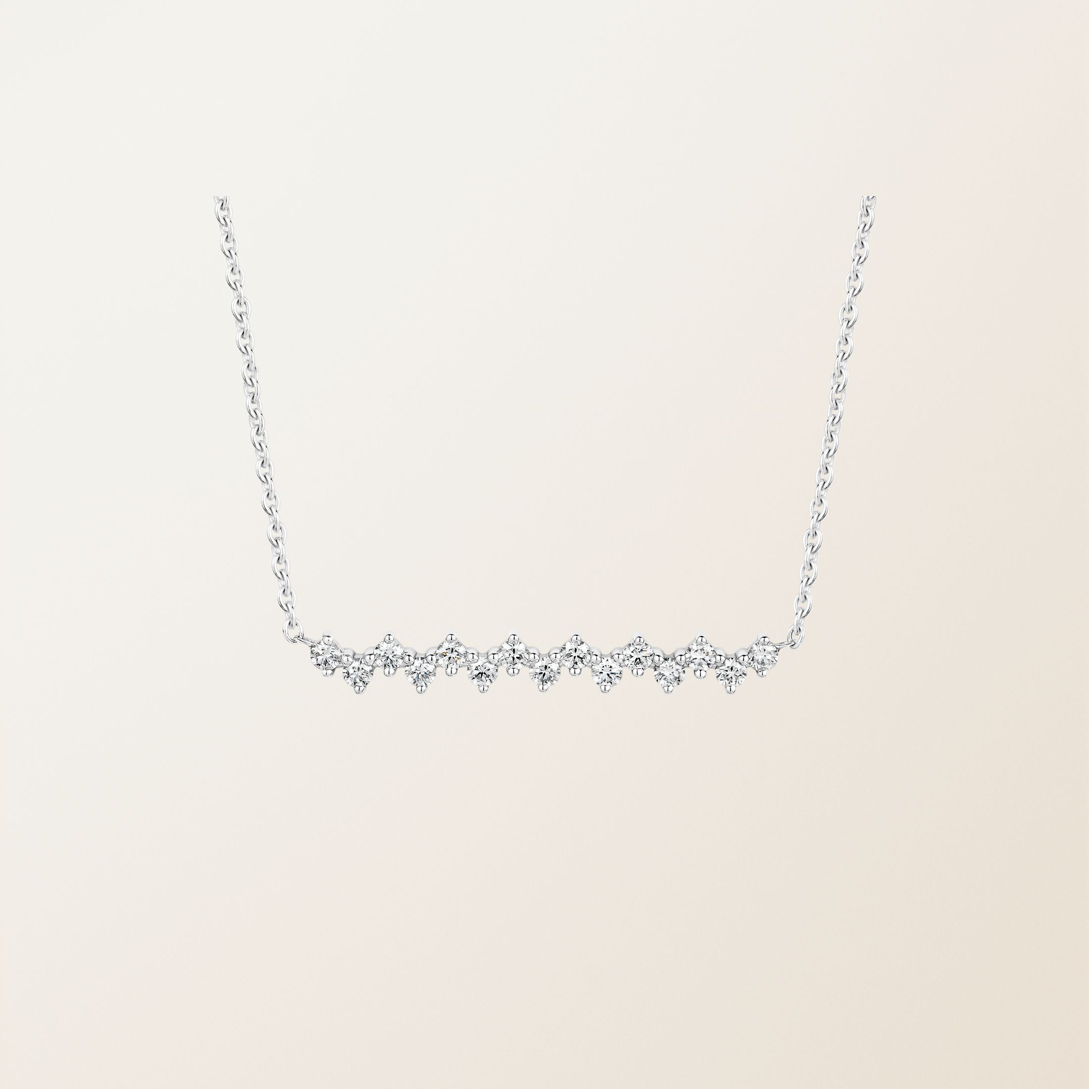 Pendentif Or blanc 18 cts Diamant Paris 1901 M