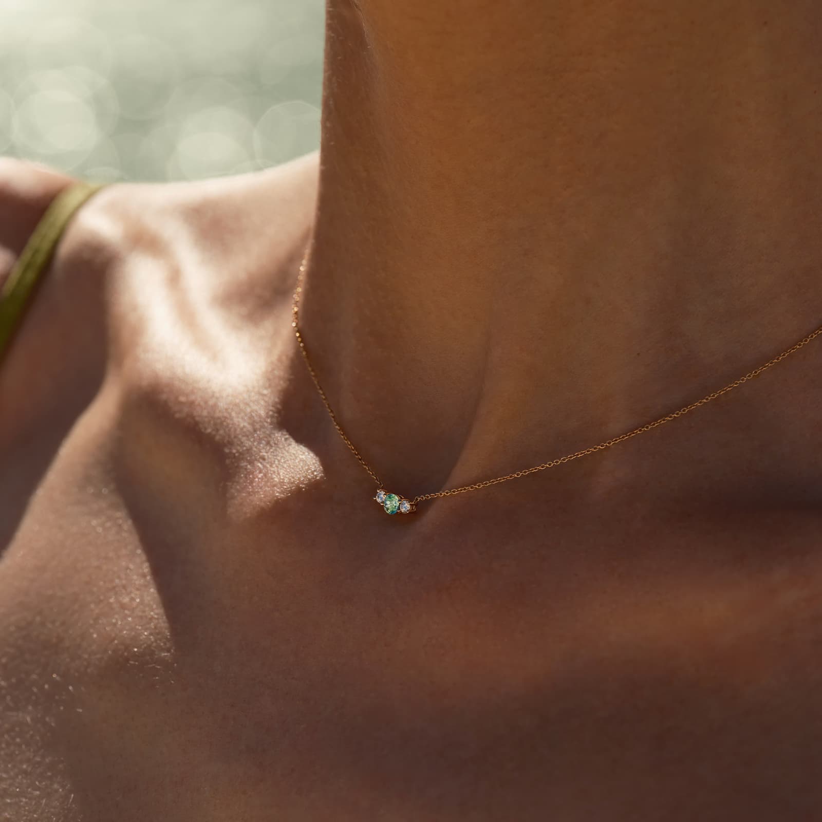 Pendentif Or rose Diamant Lady Duo 4