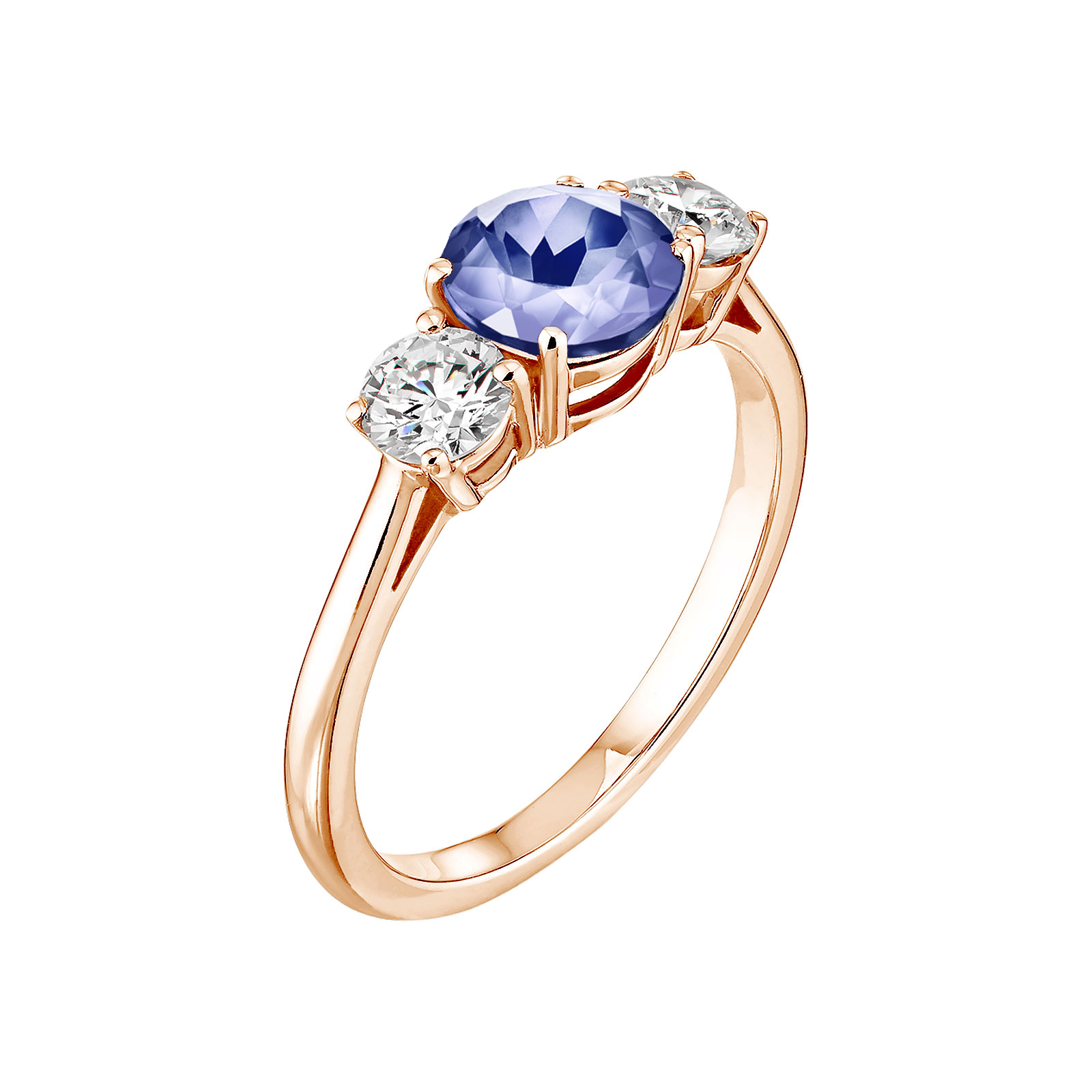 Bague Or rose Tanzanite Lady Duo 1