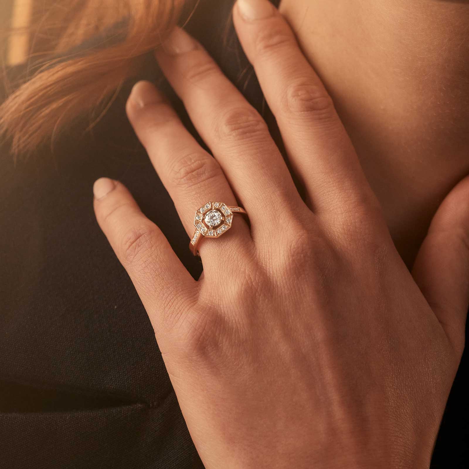 Ring White gold Tsavorite and diamonds Art Déco Rond 5 mm 4