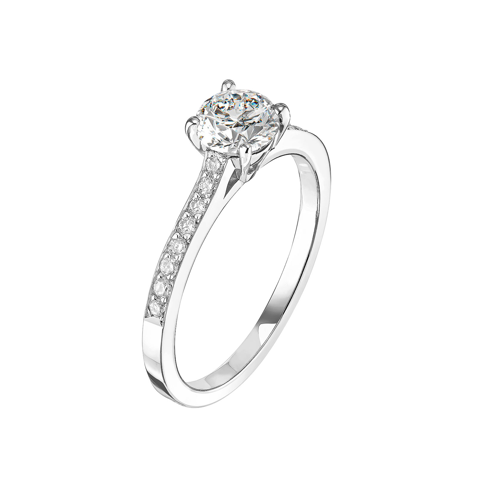 Bague Platine Diamant Lady Pavée 1