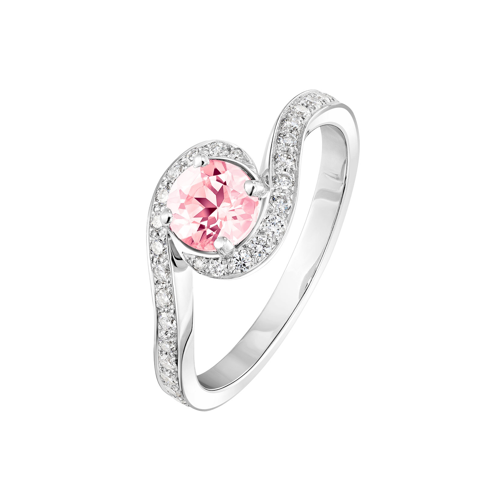 Bague Platine Tourmaline et diamants Amelia 1